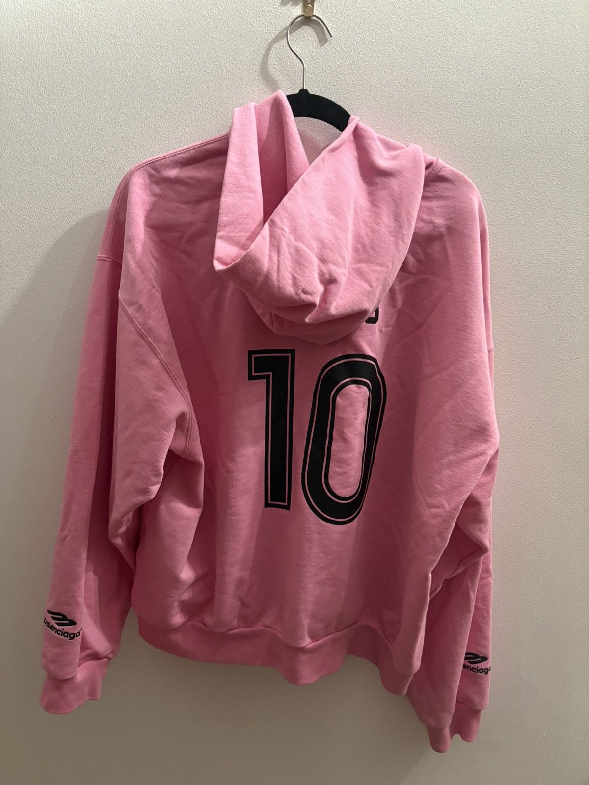Balenciaga Balenciaga Pink Soccer Zip Up Hoodie Size US S / EU 44-46 / 1 - 2 Thumbnail