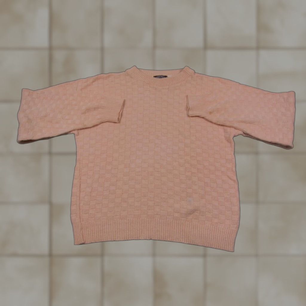 Vintage VINTAGE Victoria Dry Goods Sweater Womens L Pink Knit Crew Neck Pullover 90s Casual Fall Winter Spring Cotton Knit All Seasons Womens Size L / US 10 / IT 46 - 1 Thumbnail