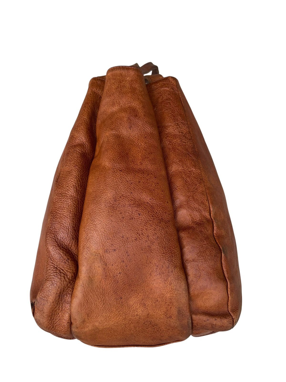 Leather 2000s Yohji Yamamoto Y’saccs Faded Patina Leather Bag Size ONE SIZE - 14 Thumbnail