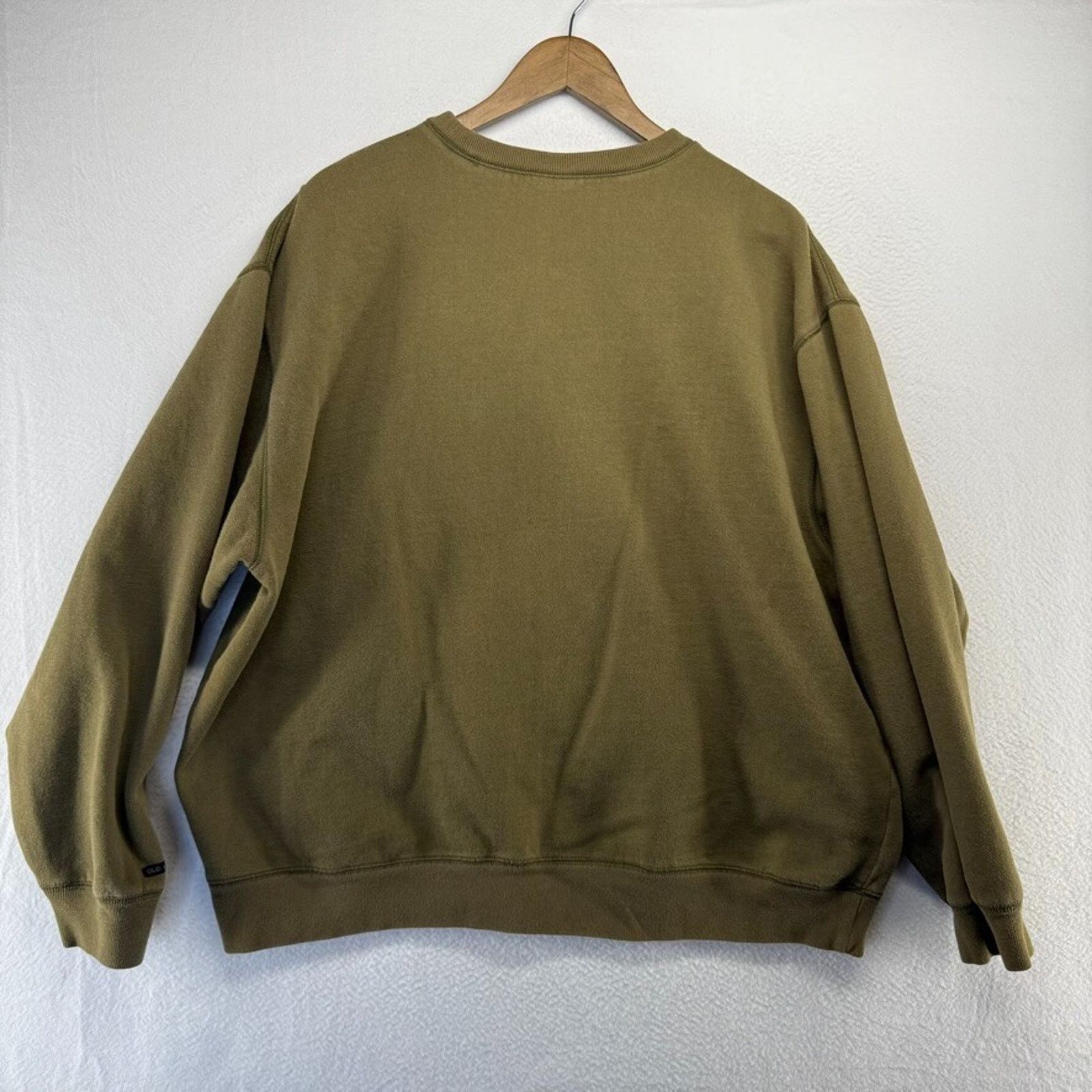 Old Navy × Vintage Vintage Old Navy Sweatshirt Men's 2XL Green Faded Crewnec Size US XXL / EU 58 / 5 - 8 Thumbnail