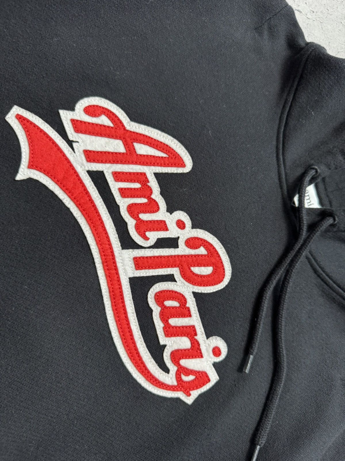 AMI Ami Paris Luxury Big Logo Hoodie Black Size US M / EU 48-50 / 2 - 4 Thumbnail