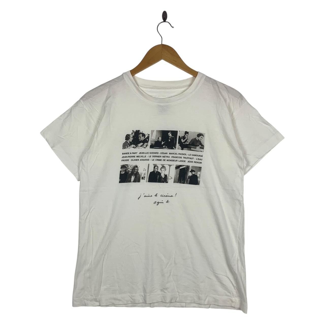 Vintage Vintage 1998 AGNES B. J’aime Le Cinema Movie Film Tee Shirt Size US L / EU 52-54 / 3 - 1 Thumbnail