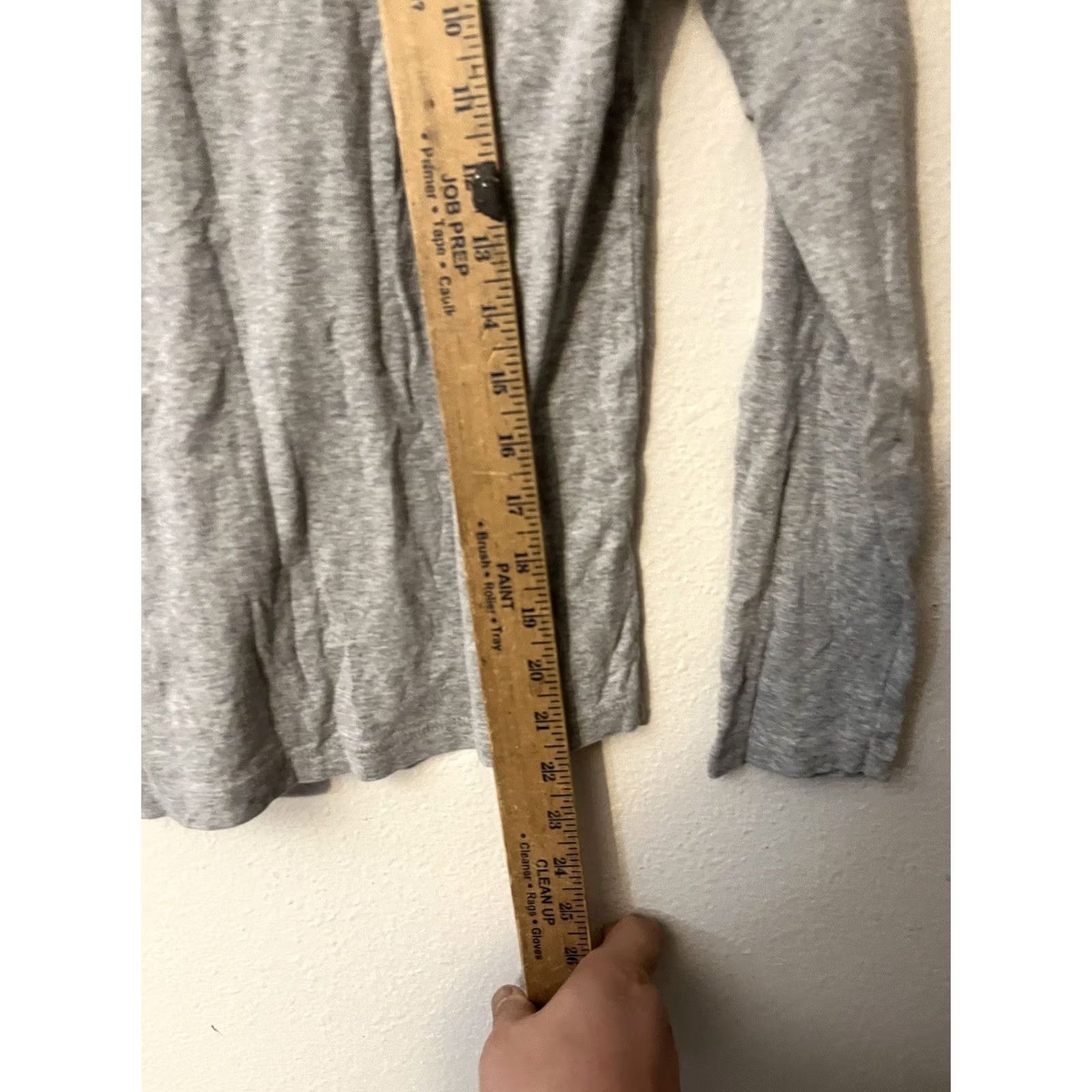 Gap Gap Favorite Tee Women Solid Round Neck Long Sleeve Size Small Gray Y2K Size S / US 4 / IT 40 - 4 Thumbnail