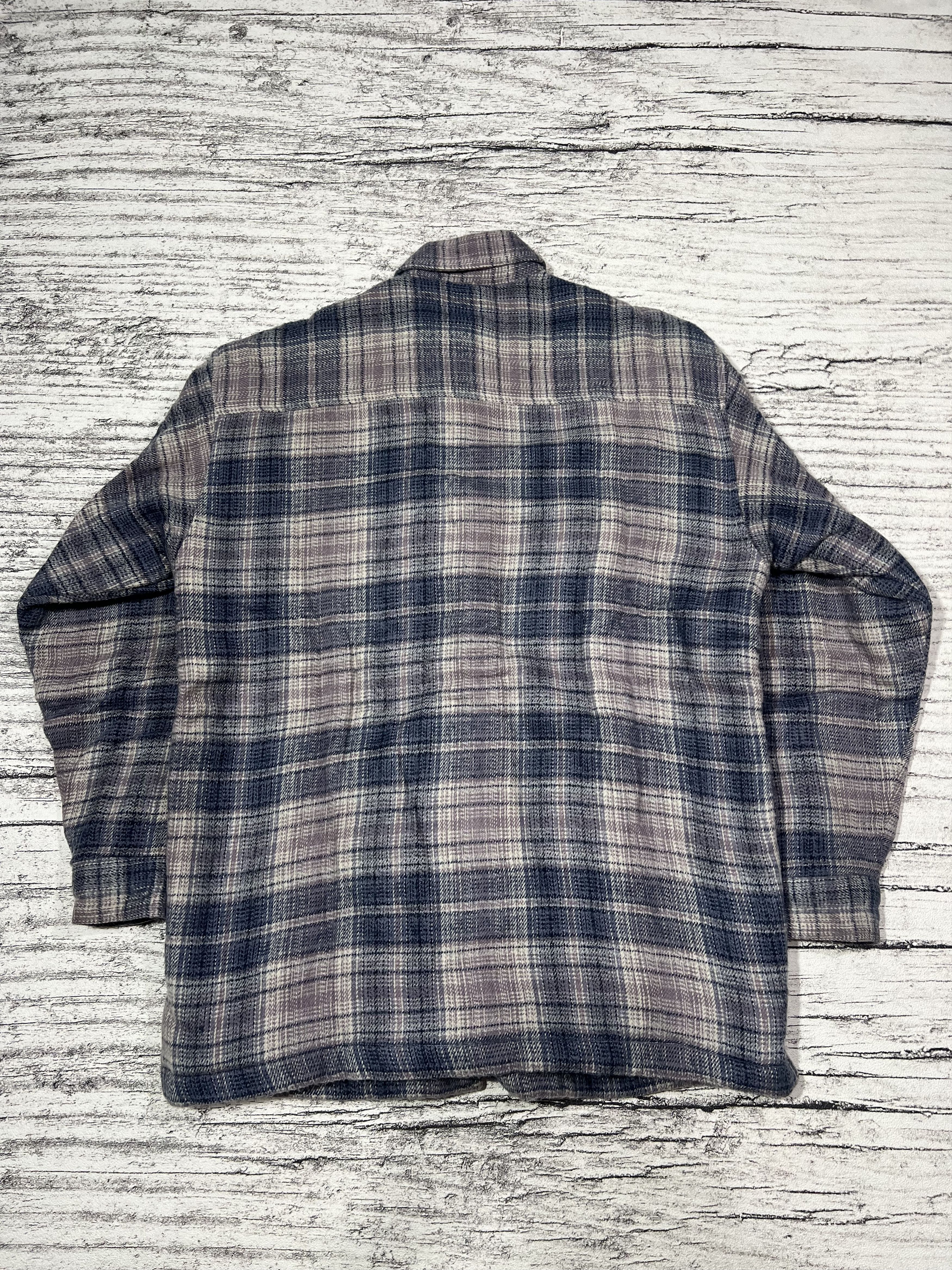 Japanese Brand 2000s Veterano Fleece Wool Button Shirt y2k Lgb Ifsix Size US L / EU 52-54 / 3 - 4 Thumbnail