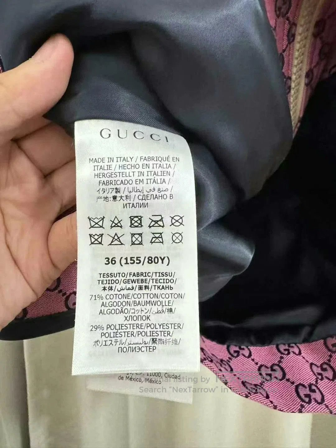 Gucci gucci pink gg logo two. Size S / US 4 / IT 40 - 3 Thumbnail