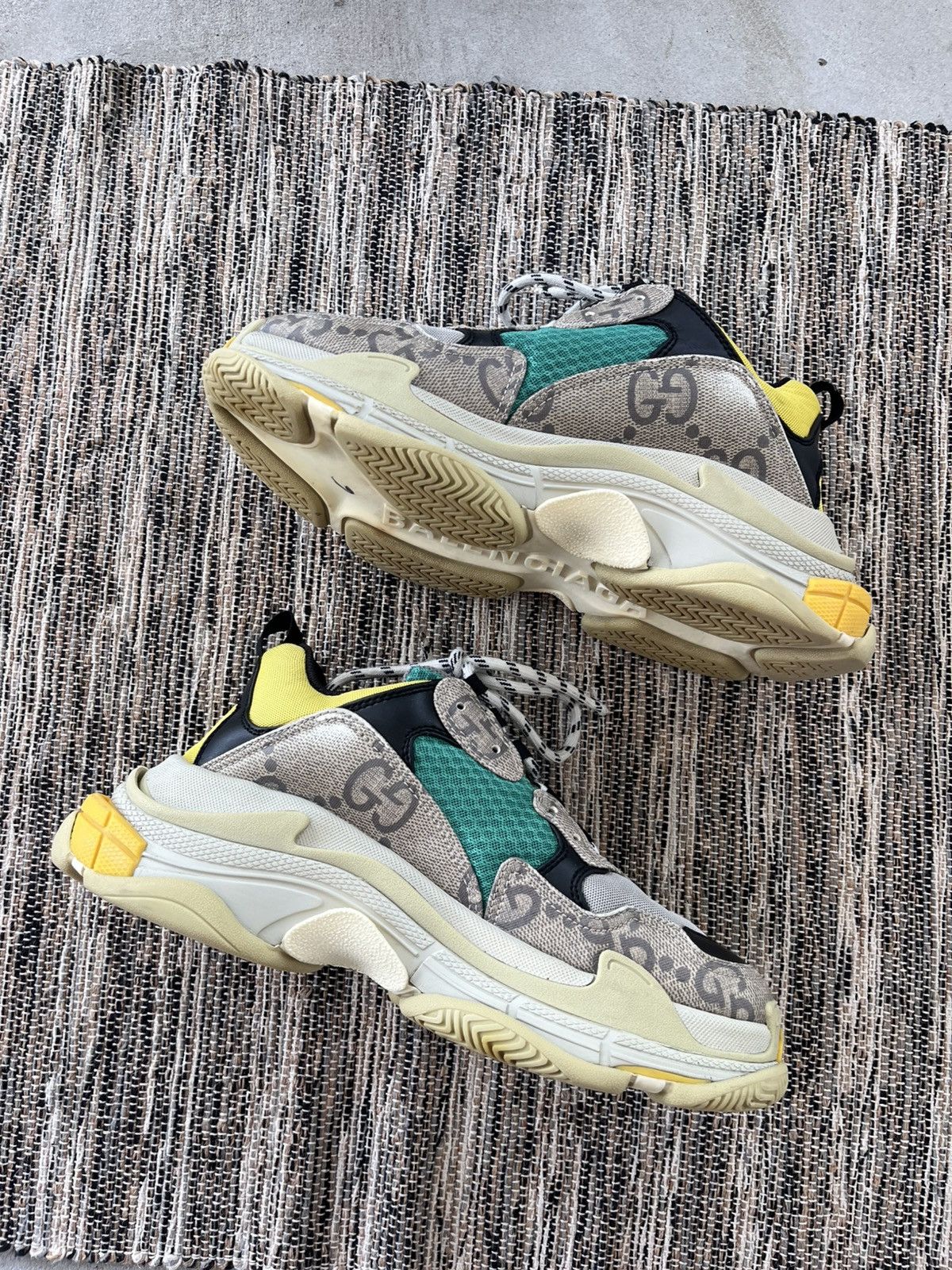 Balenciaga × Gucci Rare Balenciaga Gucci Triple S Sneakers The Hacker Project Size US 9 / EU 42 - 9 Thumbnail
