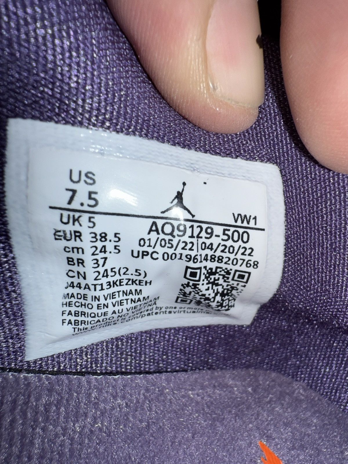 Jordan Brand 2022 Jordan 4 Retro Canyon Purple Size US 7.5 / IT 37.5 - 8 Thumbnail