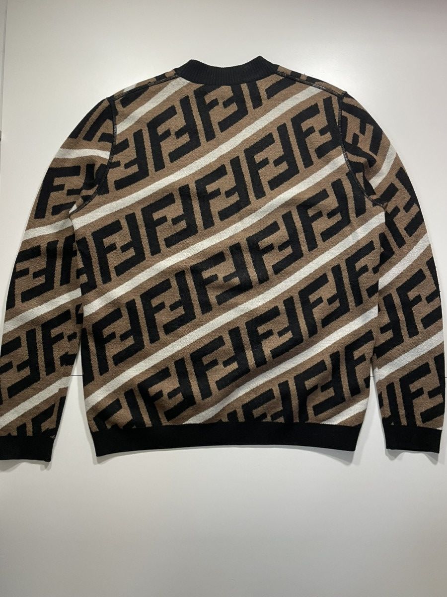 Fendi FENDI Diagonal Monogram Sweater Size US M / EU 48-50 / 2 - 7 Thumbnail