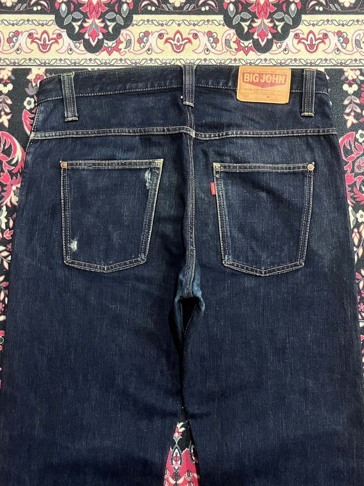 Sugar Cane ⚡️Selvedge⚡️Big John X Takeo Kikuchi Navy Blue Washed Raw Jean Size US 34 / EU 50 - 12 Thumbnail
