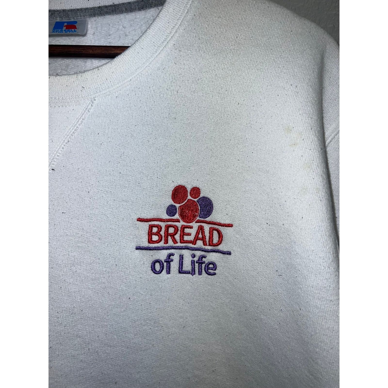 Vintage Vintage Russell Athletic White Sweatshirt Wonderbread L Size US L / EU 52-54 / 3 - 3 Thumbnail