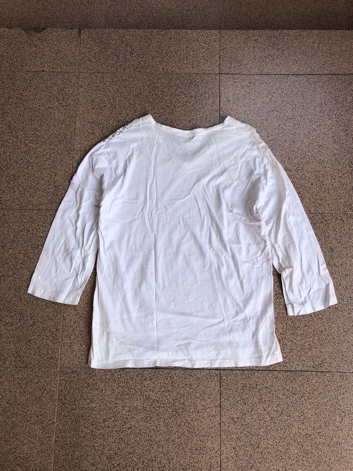 Japanese Brand Comme ca ism poem longsleeve Size US L / EU 52-54 / 3 - 5 Thumbnail