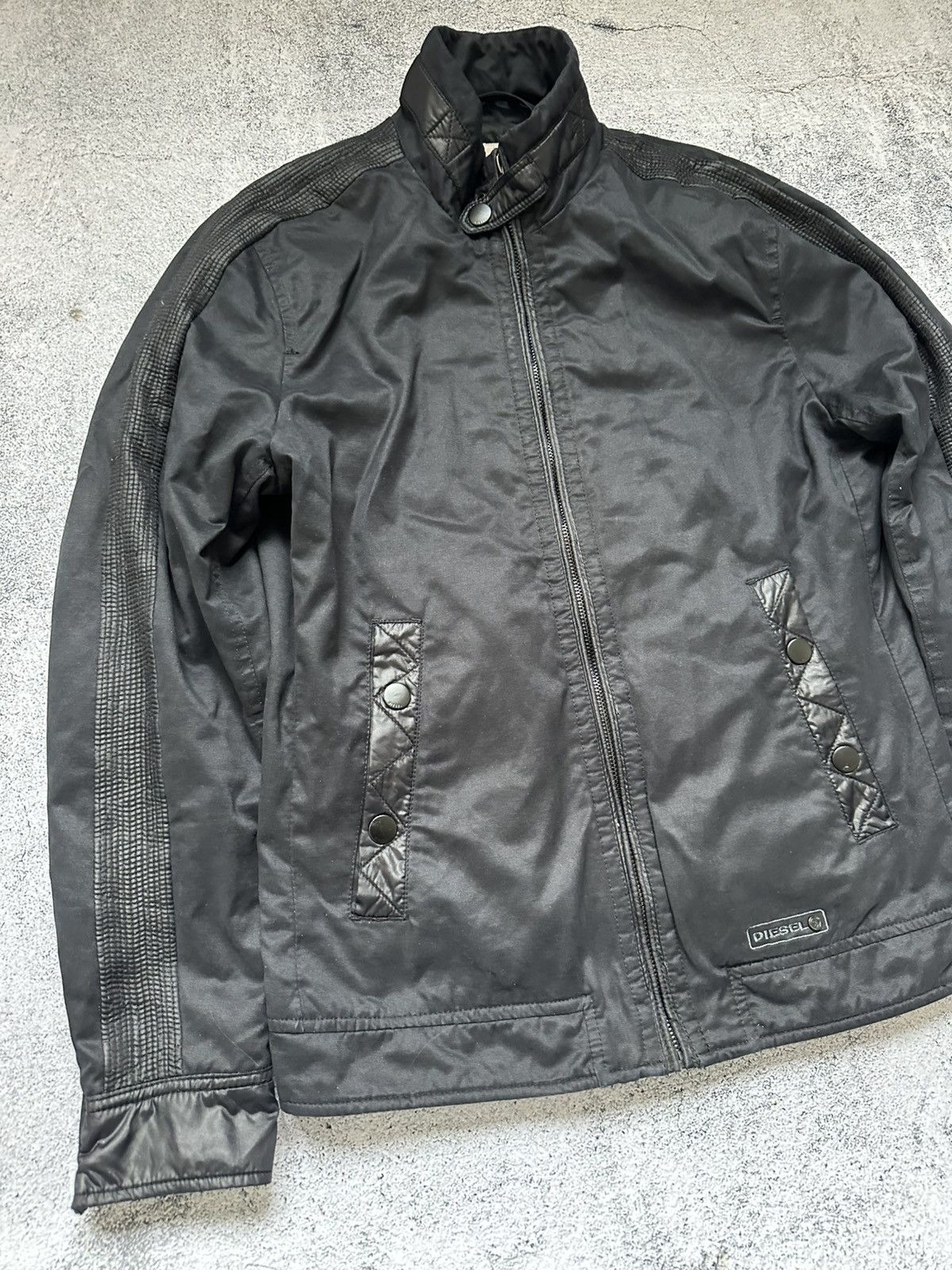 Diesel Diesel Biker Zip Jacket Logo Black Men’s Size US S / EU 44-46 / 1 - 6 Thumbnail