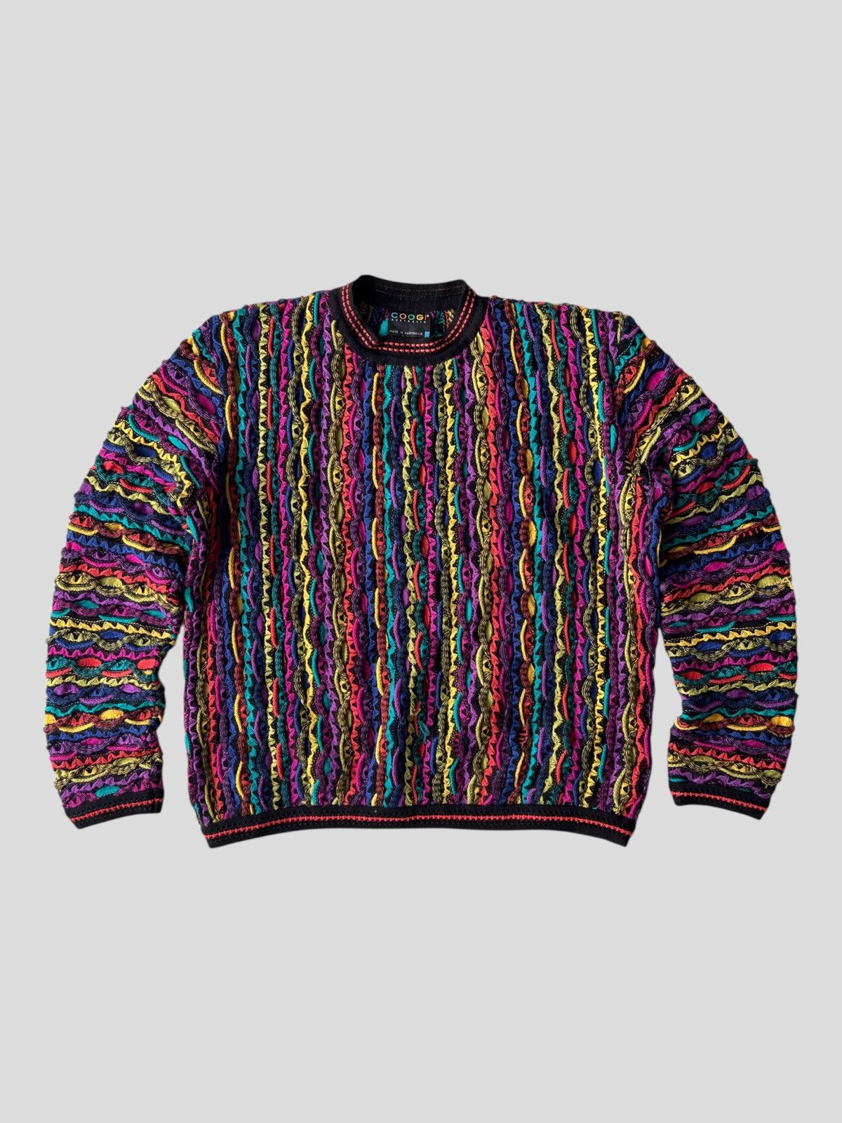 Coogi ARCHIVE 1990s Coogi 3D Cable Knit Cosby Oversized Sweater Size US M / EU 48-50 / 2 - 1 Thumbnail