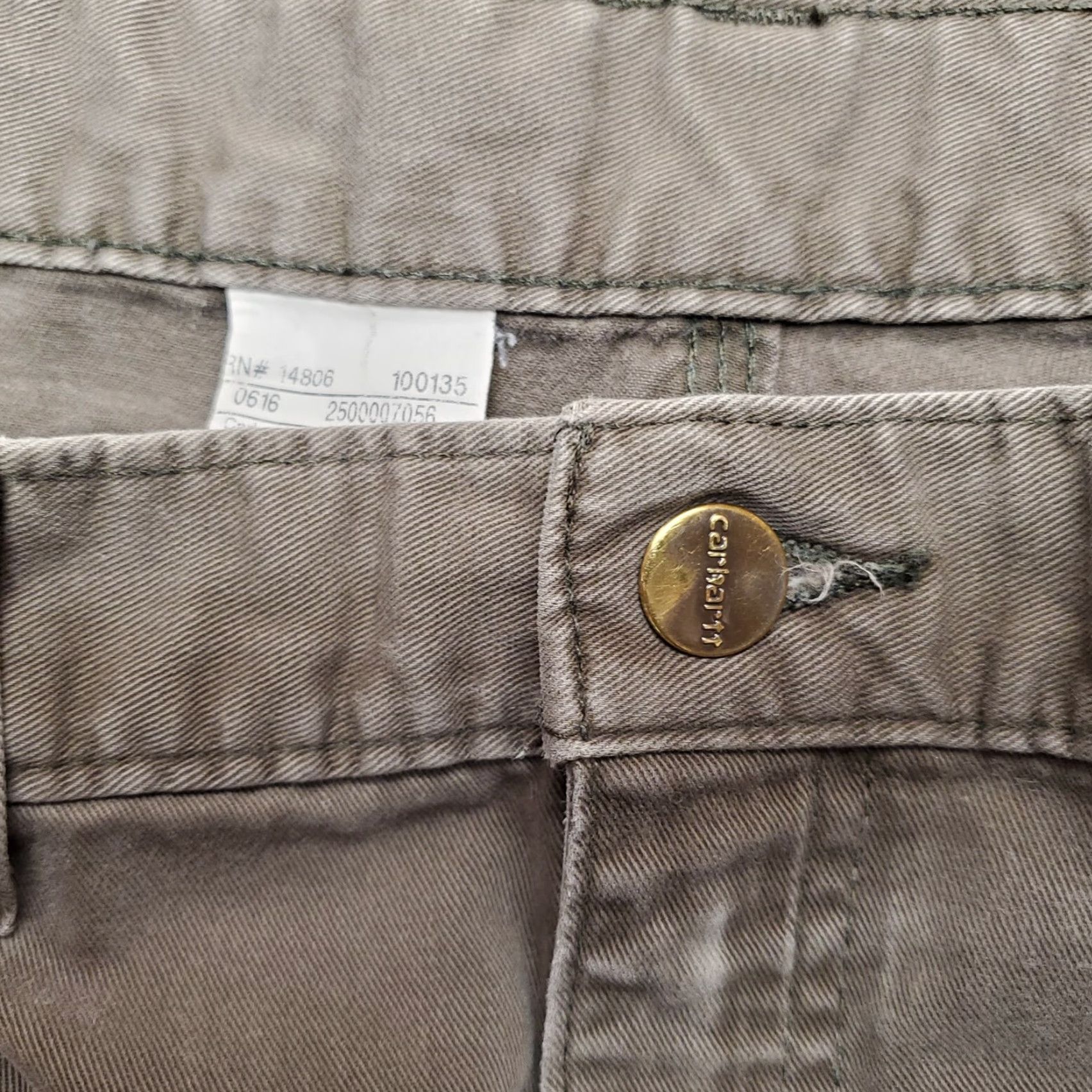 Carhartt VINTAGE Carhartt Pants Men 42x32 Green Twill Relaxed Carpenter Cargo Workwear B324 DFE Size US 42 / EU 58 - 4 Thumbnail