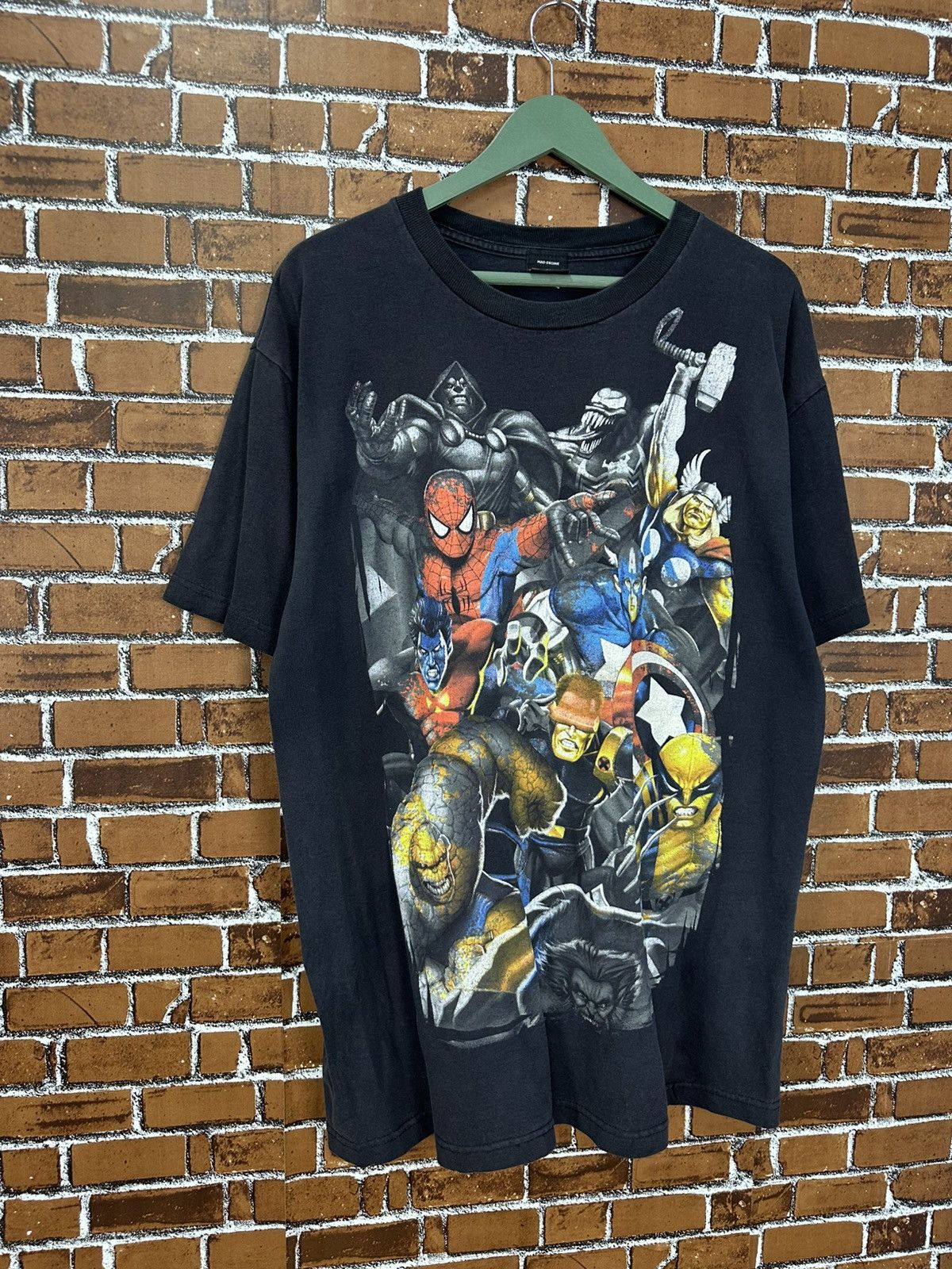 Mad Engine Vintage Marvel Mad Engine Overprint Tshirt A982 Size US L / EU 52-54 / 3 - 2 Thumbnail