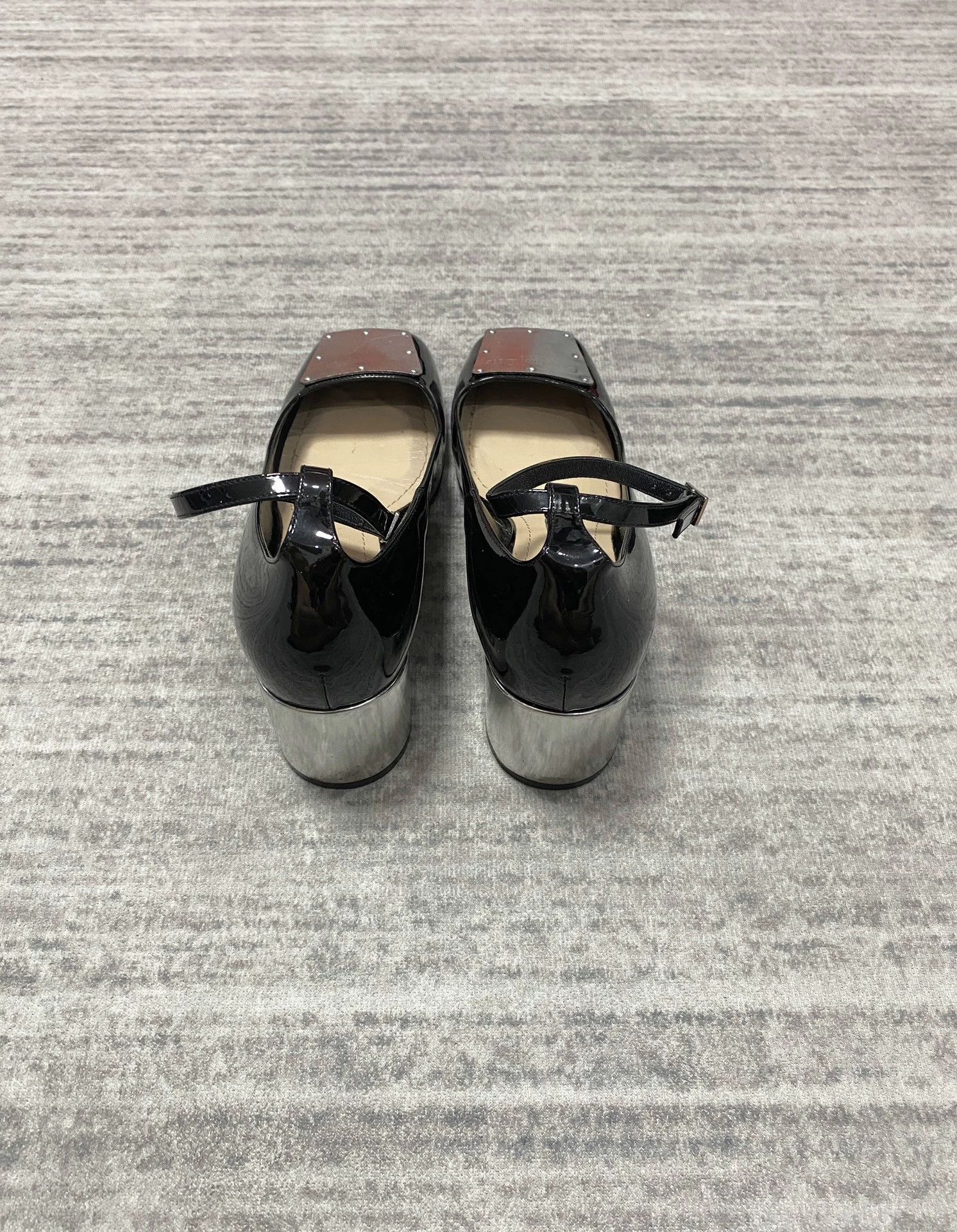 Christian Dior Monsieur Christian Dior Silver Mirror Block Heel Mary Jane Heels Size US 6.5 / IT 36.5 - 5 Thumbnail