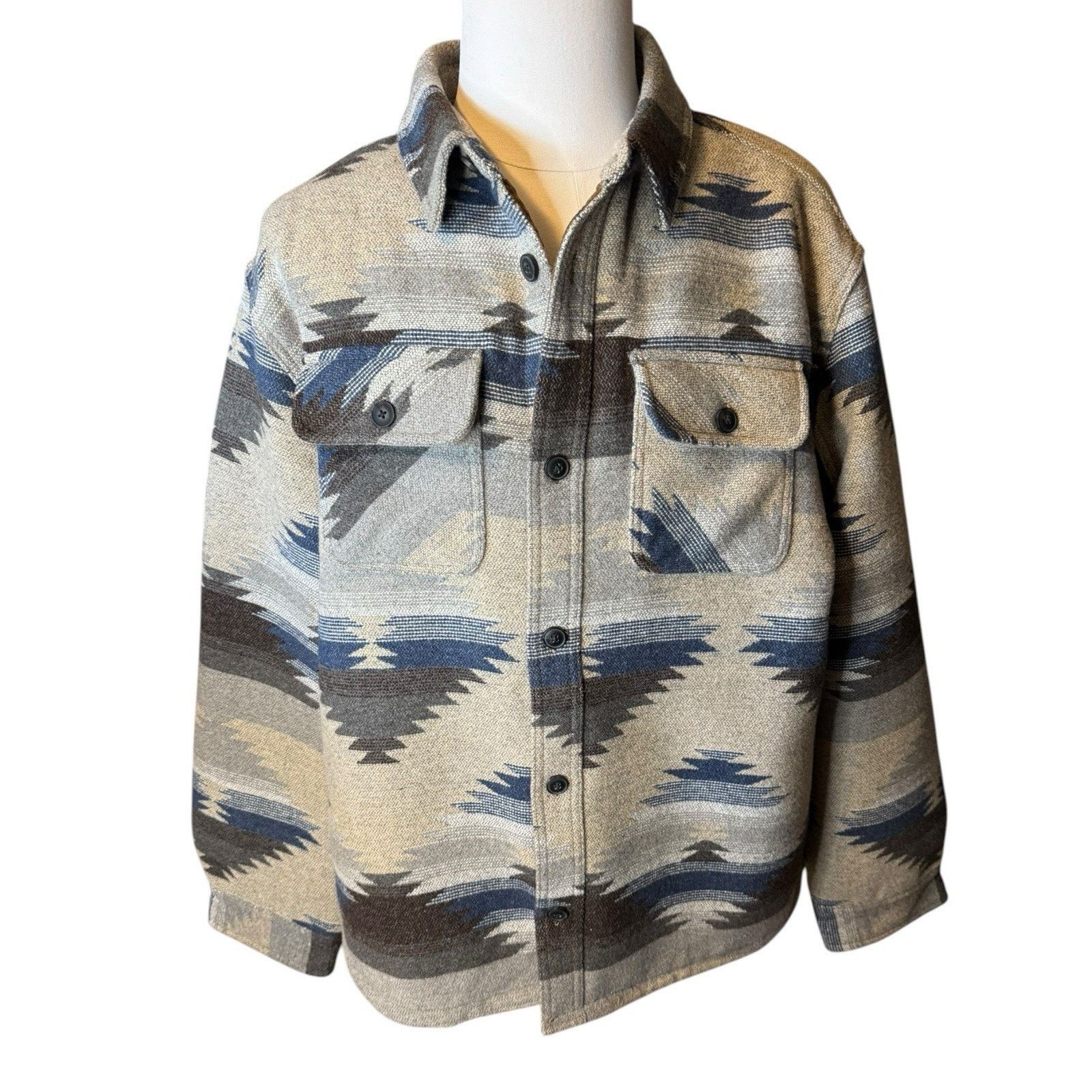 JACHS NY JACHS NEW Wool Blend Jacket Aztec XXL Sherpa Fleece Lined Size US XXL / EU 58 / 5 - 2 Thumbnail
