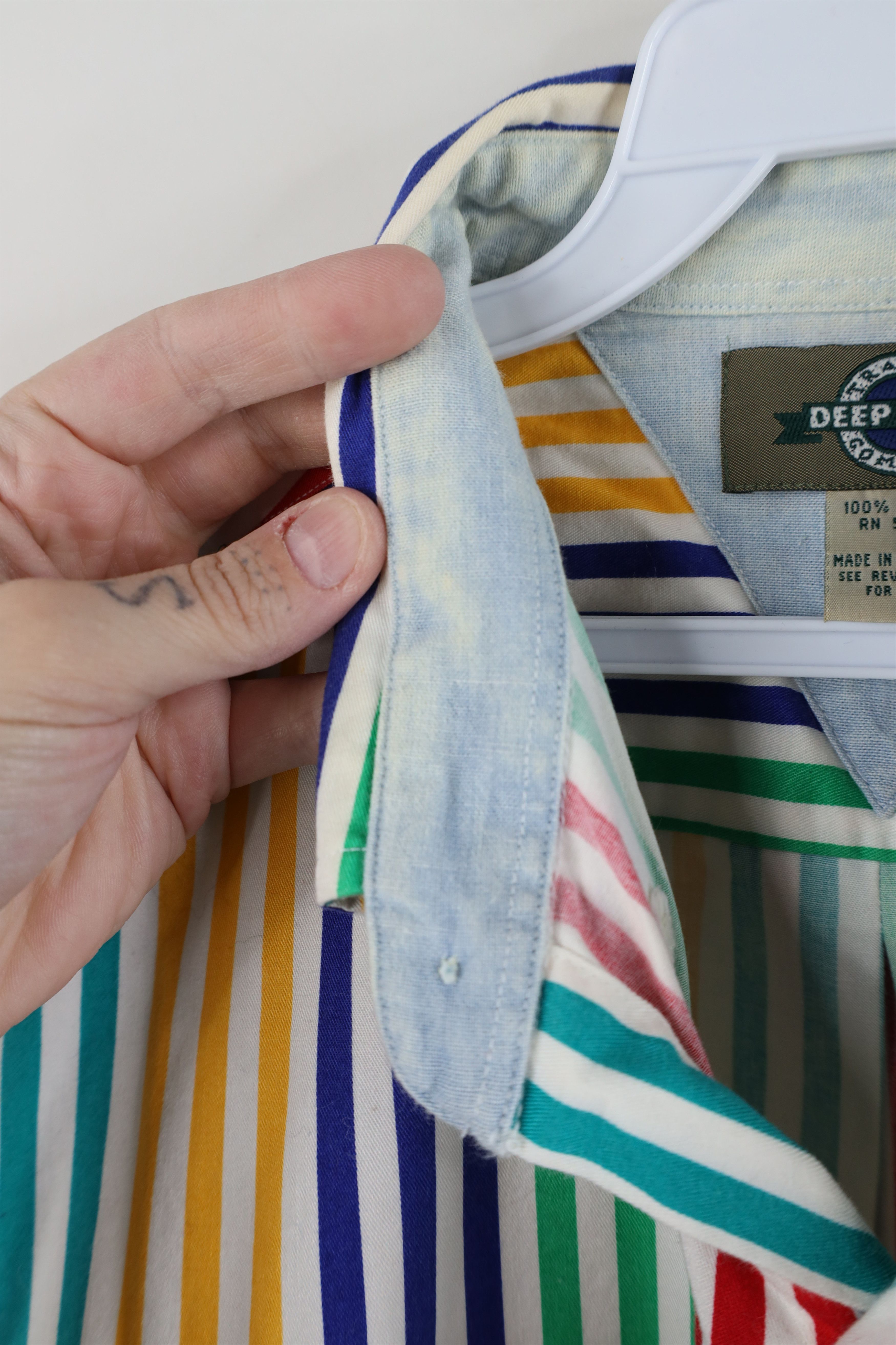 Vintage Vintage 90s Streetwear Baggy Fit Collared Button Shirt Size US L / EU 52-54 / 3 - 7 Thumbnail