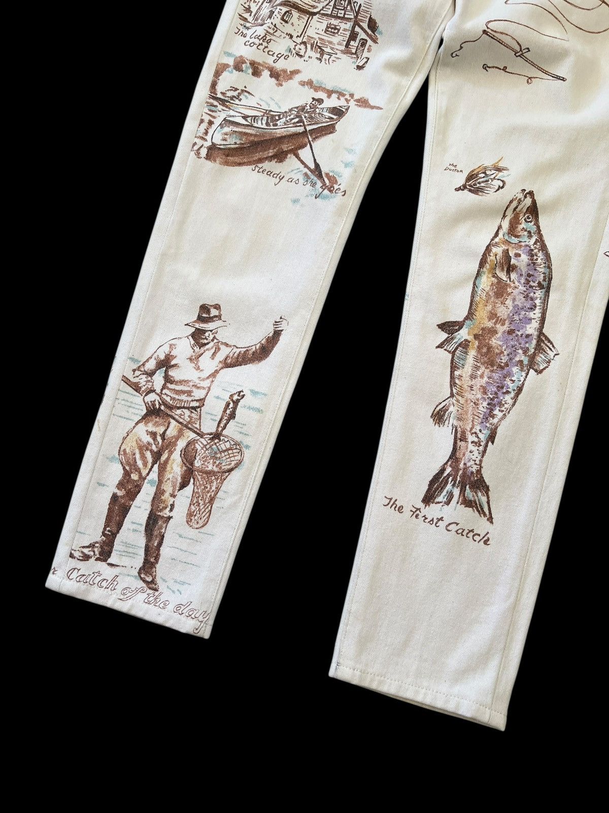 Polo Ralph Lauren Vintage Polo Ralph Lauren Native Printed Jeans Size 26" / US 2 / IT 38 - 3 Thumbnail