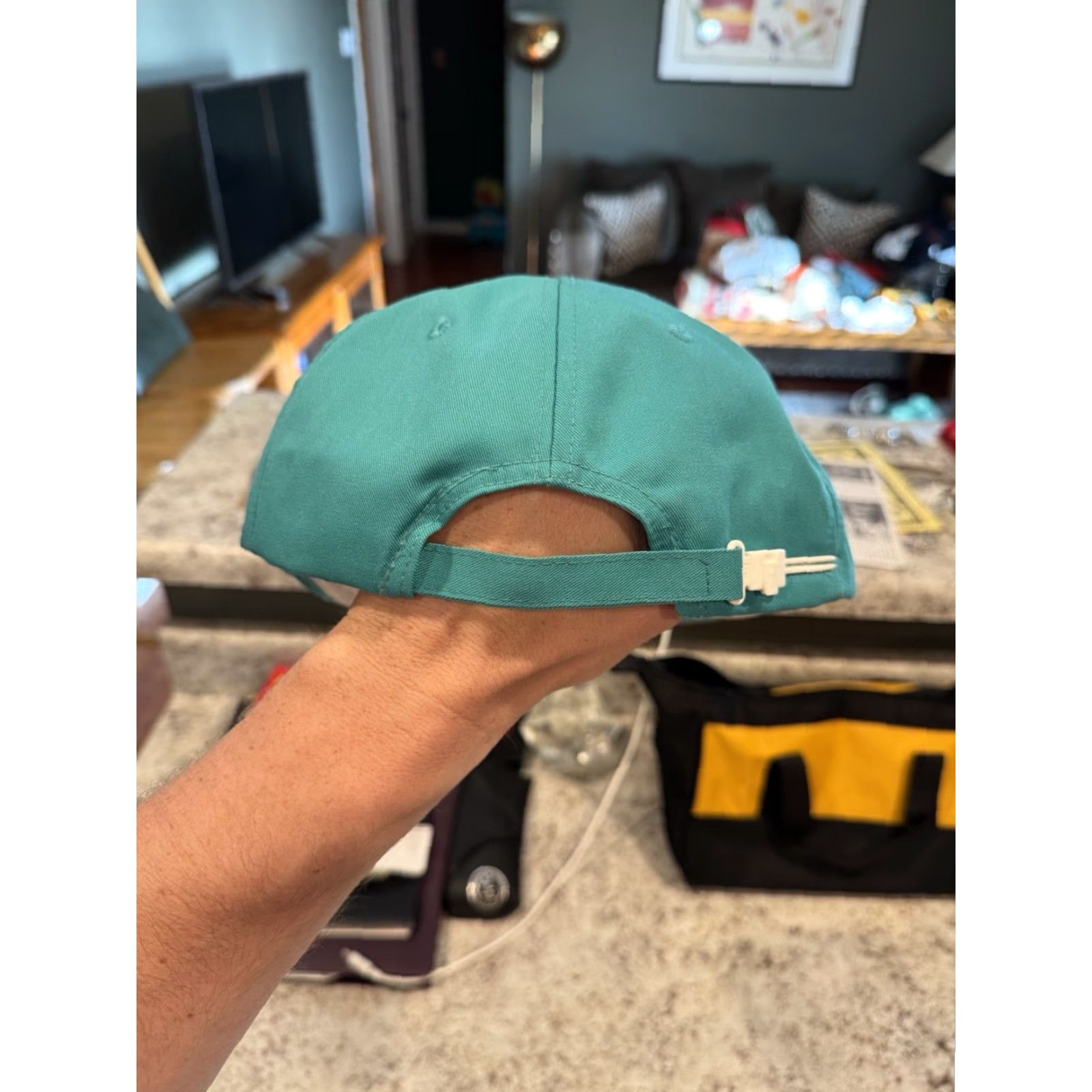 Altea VINTAGE San Sun Trucker Hat Men One Size Blue 80s Adjustable Cotton Solid Cap Cap Size ONE SIZE - 3 Thumbnail