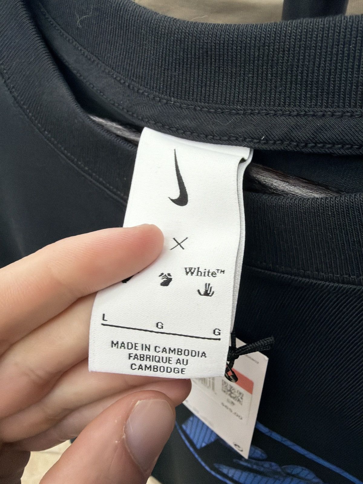 Off-White Men’s Nike x Off White T-Shirt Mens 005 Black Size Large Size US L / EU 52-54 / 3 - 16 Thumbnail