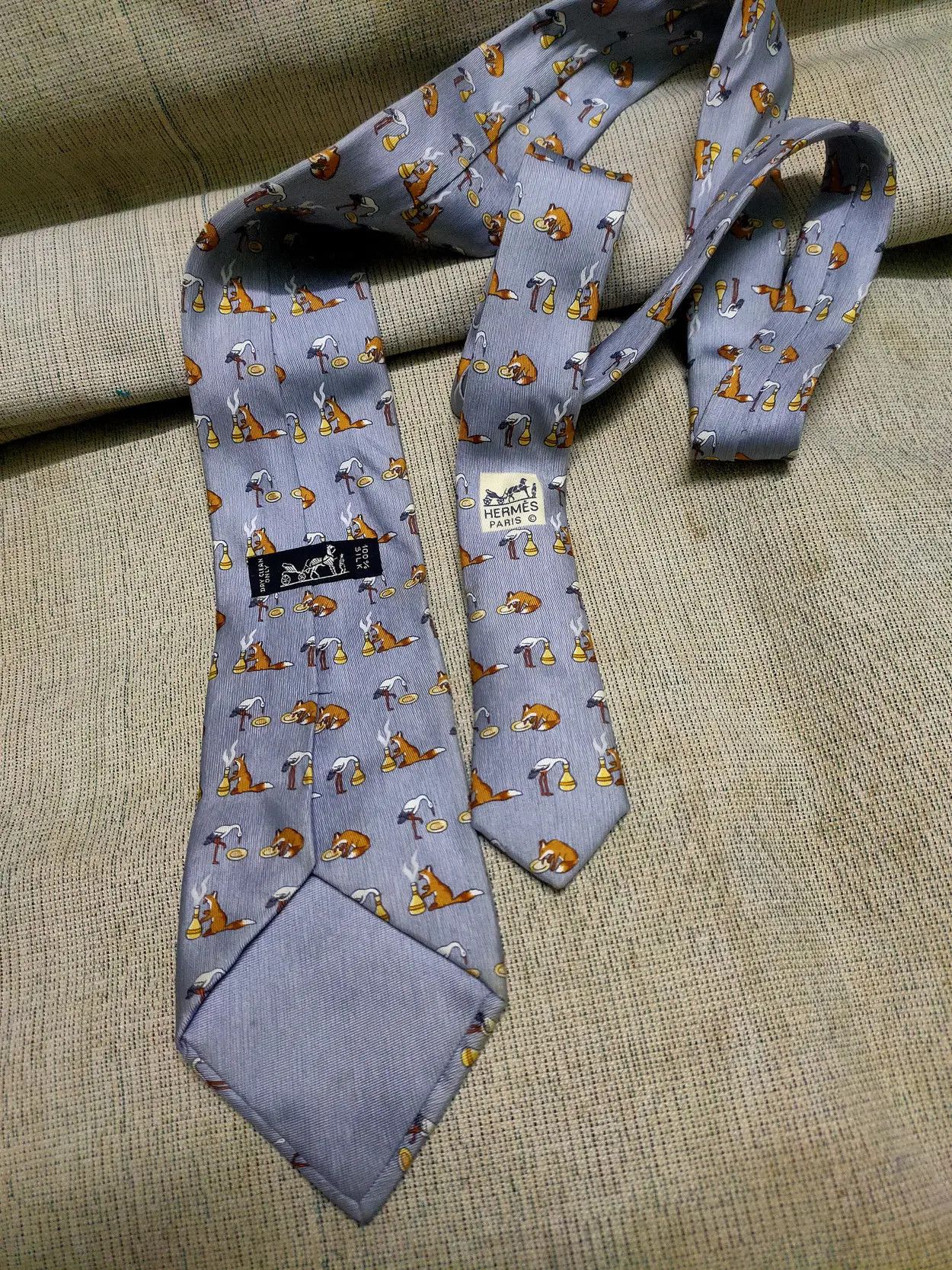 Hermes Hermes silk neck tie Size ONE SIZE - 4 Thumbnail