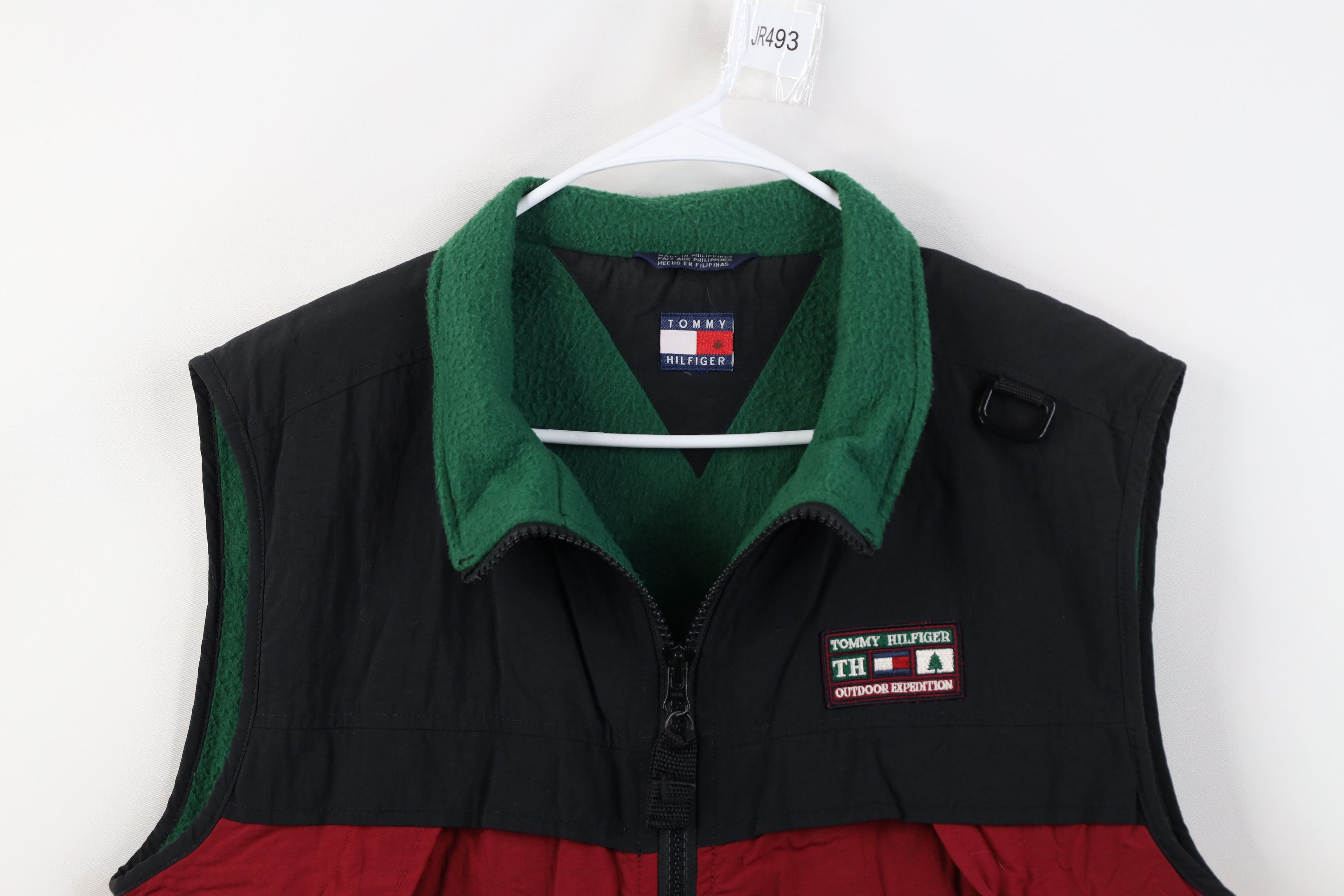 Tommy Hilfiger Vintage 90s Tommy Hilfiger Block Fleece Lined Vest Jacket Size US S / EU 44-46 / 1 - 2 Thumbnail