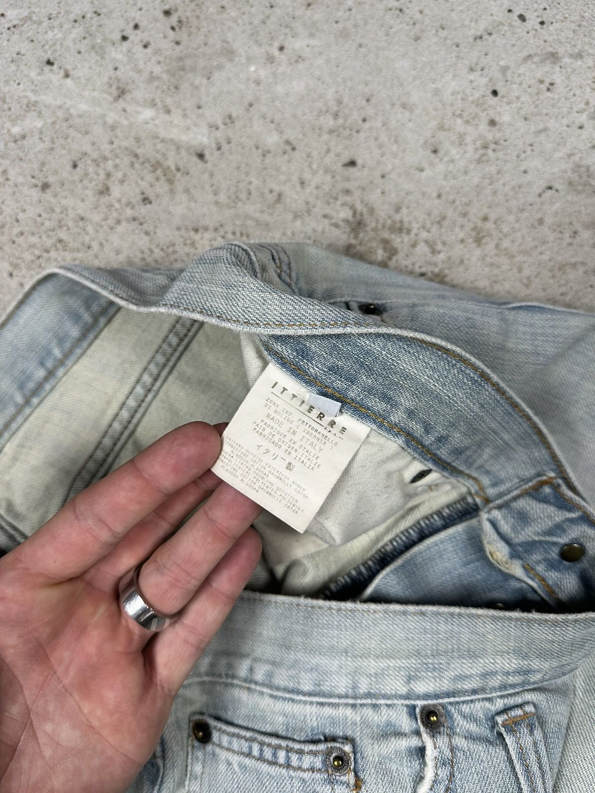 Dolce & Gabbana Vintage 2000s Dolce & Gabbana Flare Distressed Denim Pants Size 32" / US 10 / IT 46 - 11 Thumbnail