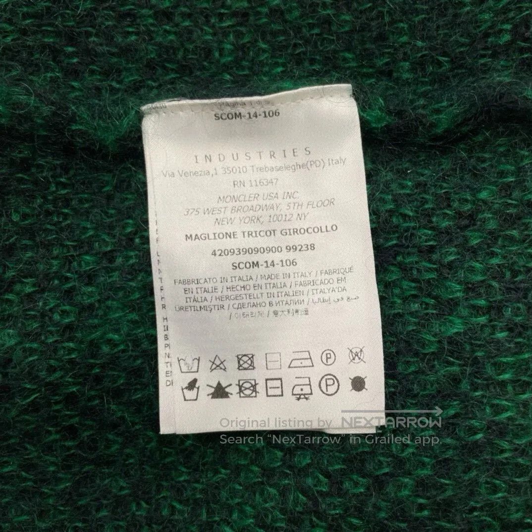 Moncler green plaid sweater by Moncler size M. Size US M / EU 48-50 / 2 - 6 Thumbnail
