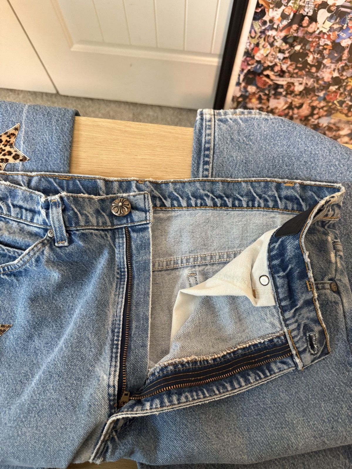 Chrome Hearts Chrome Hearts Cheetah Star Patch Levis Size US 36 / EU 52 - 16 Thumbnail