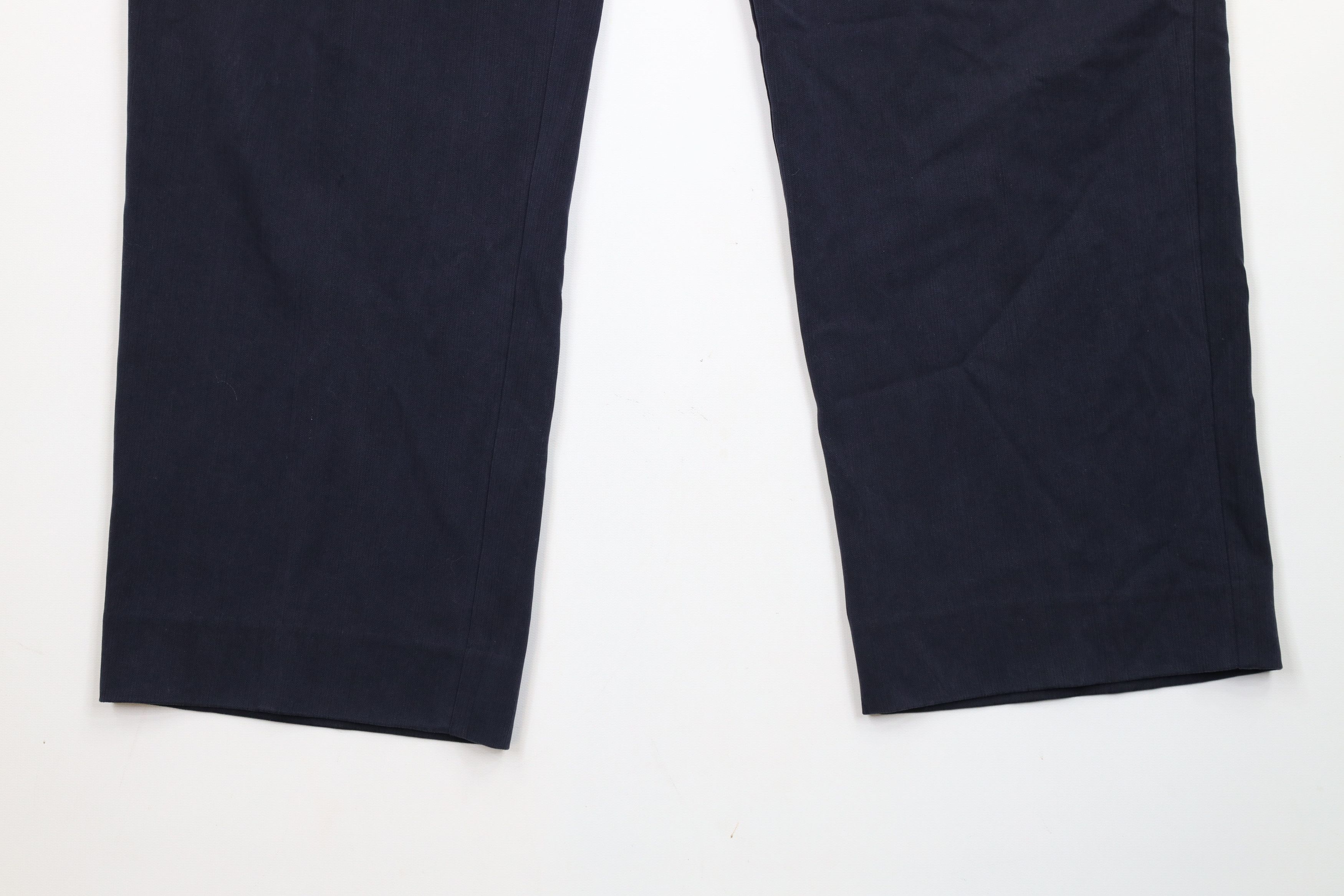 Tommy Bahama × Vintage Vintage Tommy Bahama Wide Leg Silk Blend Chino Pants Blue Size US 36 / EU 52 - 4 Thumbnail