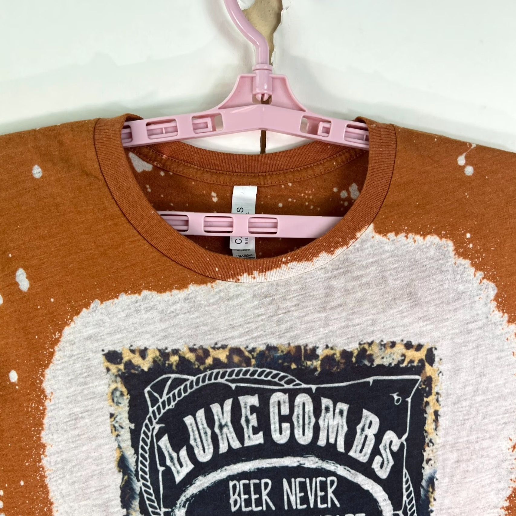 Vintage VINTAGE? No; Luke Combs Beer Never Broke My Heart Tie Dye T Shirt Adult XL Orange Canvas Shirt Men XL Orange Beer Logo 90s Concert Size US XL / EU 56 / 4 - 3 Thumbnail