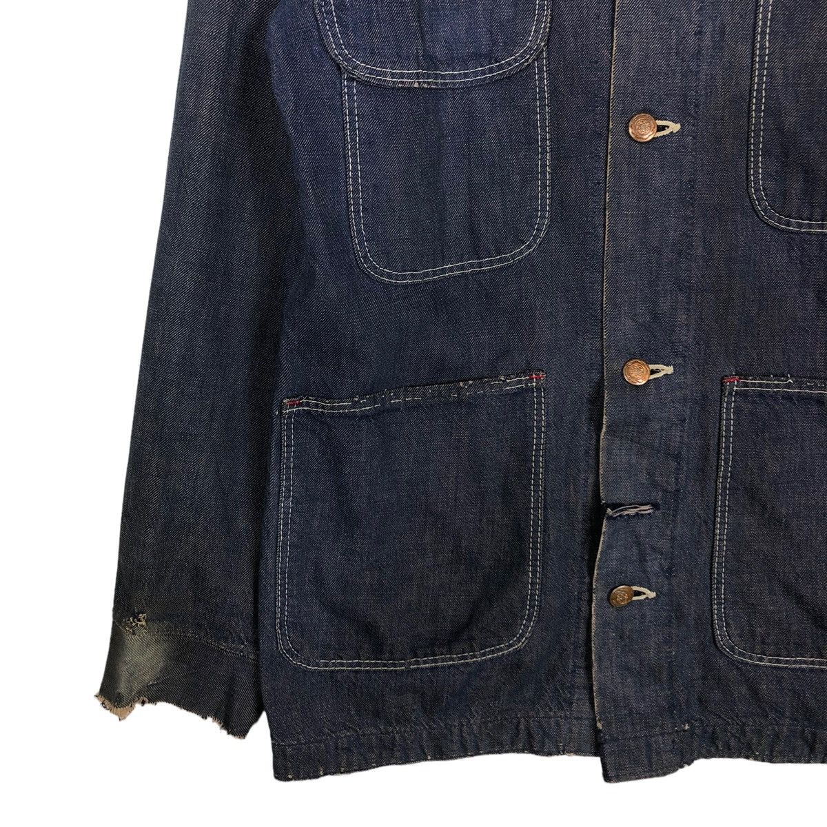 Vintage 🔥VINTAGE CHORE DENIM JACKET WRANGLER MULTI PCOKET Size US M / EU 48-50 / 2 - 4 Thumbnail