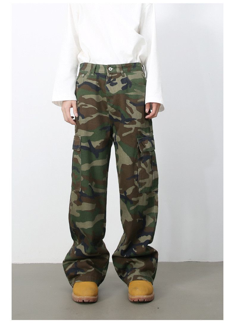 Japanese Brand × Jean American retro street big pocket camouflage cargo jeans Size US 32 / EU 48 - 2 Thumbnail