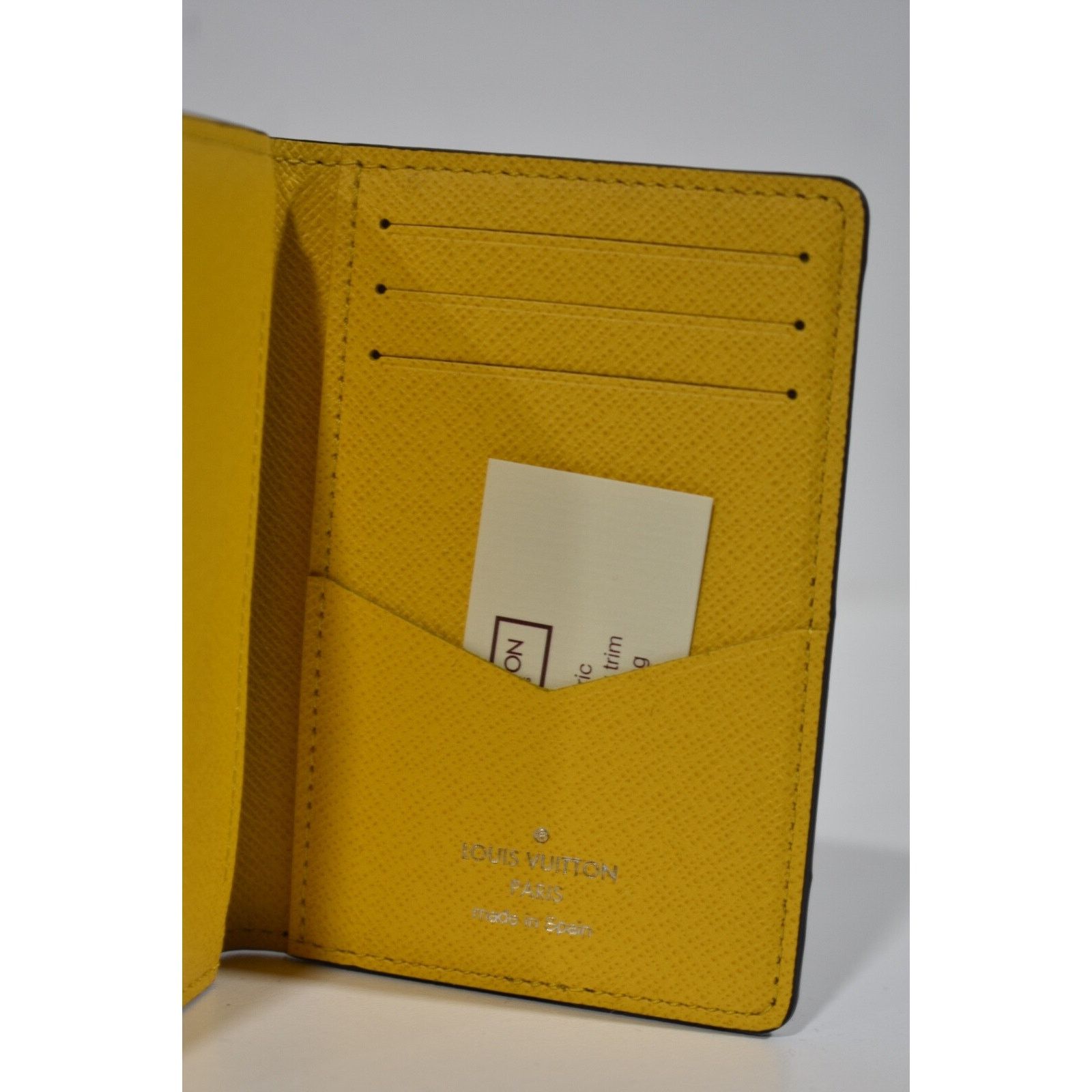 Louis Vuitton Louis Vuitton Label Savan Yellow Pocket Organizer Wallet Size ONE SIZE - 7 Thumbnail