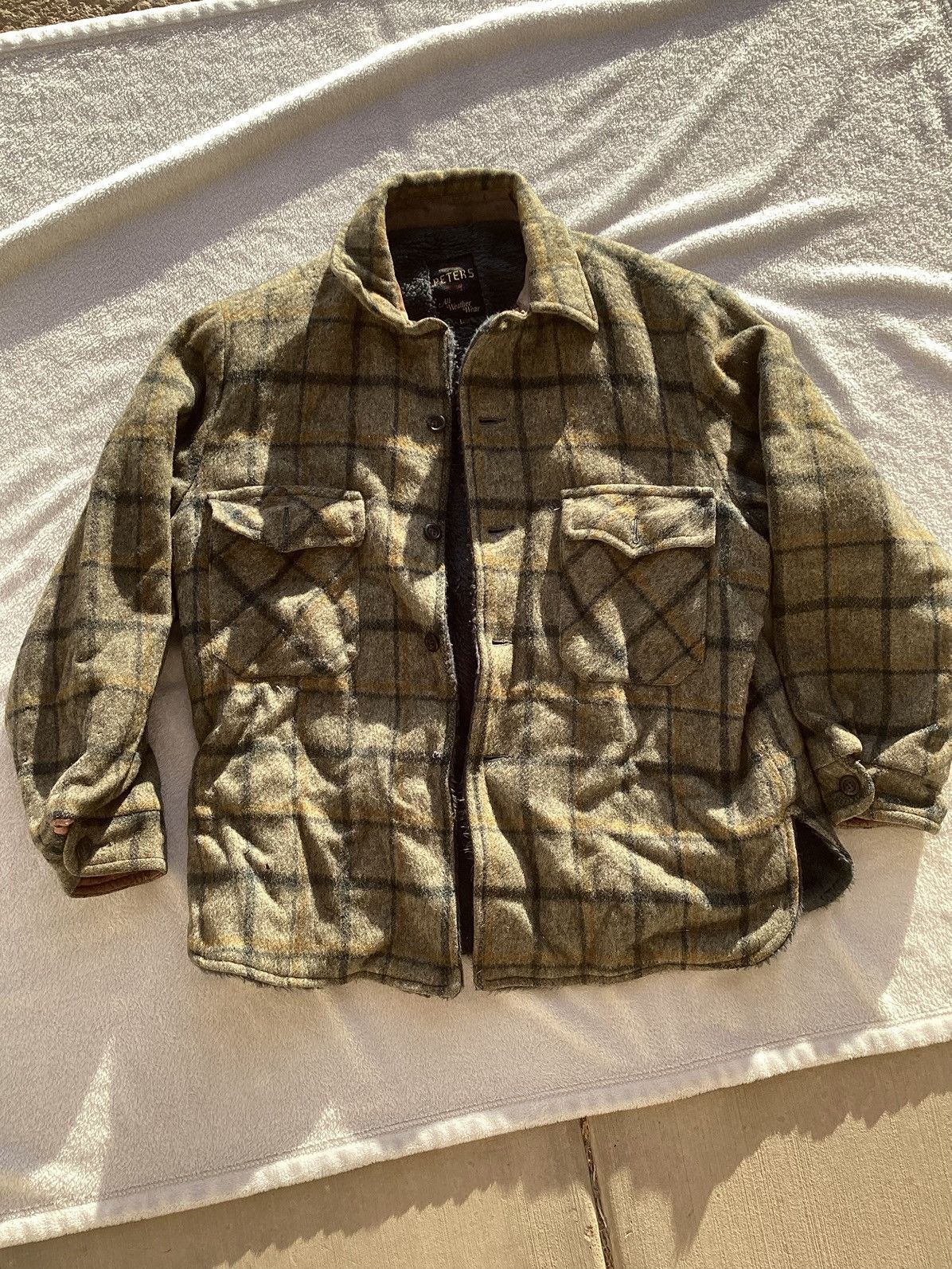 Other Vtg 70s/80s peters sportswear plaid wool all weather jacket Size US L / EU 52-54 / 3 - 1 Thumbnail