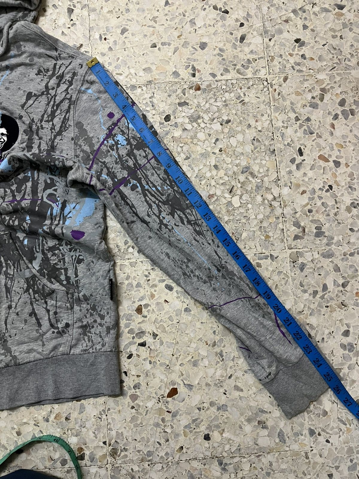 Fubu FUBU Collection Zip Hoodie Grey Paint Splatter Rare Design Size US L / EU 52-54 / 3 - 20 Thumbnail