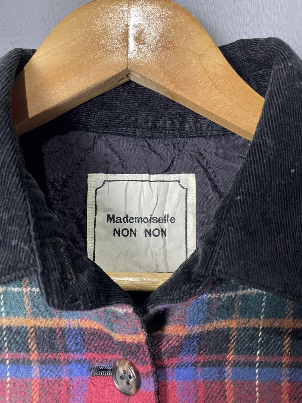 Mademoiselle Non Non Mademoiselle NON NON JAPAN tartan design flannel shirt Size US M / EU 48-50 / 2 - 5 Thumbnail