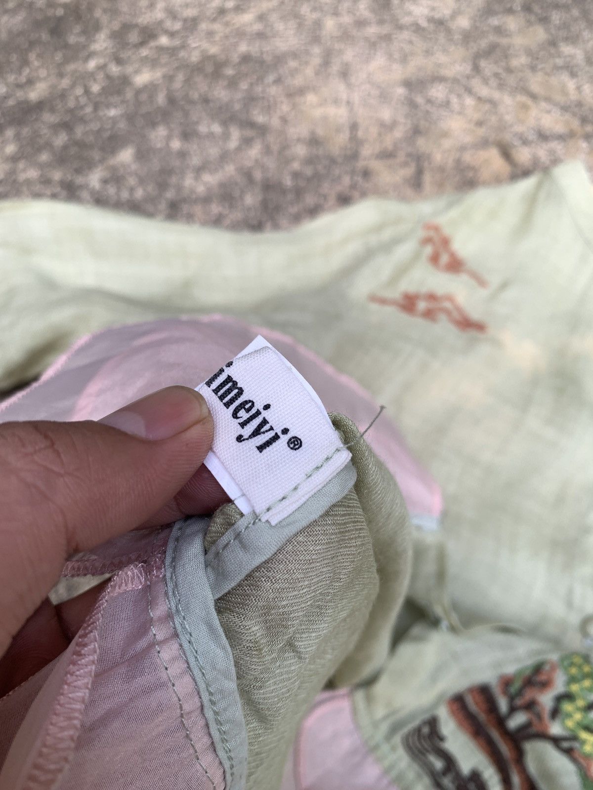 Japanese Brand × Vintage Japanese Rami Natural Fabric Traditional Art Embroidery Top Size M / US 6-8 / IT 42-44 - 8 Thumbnail