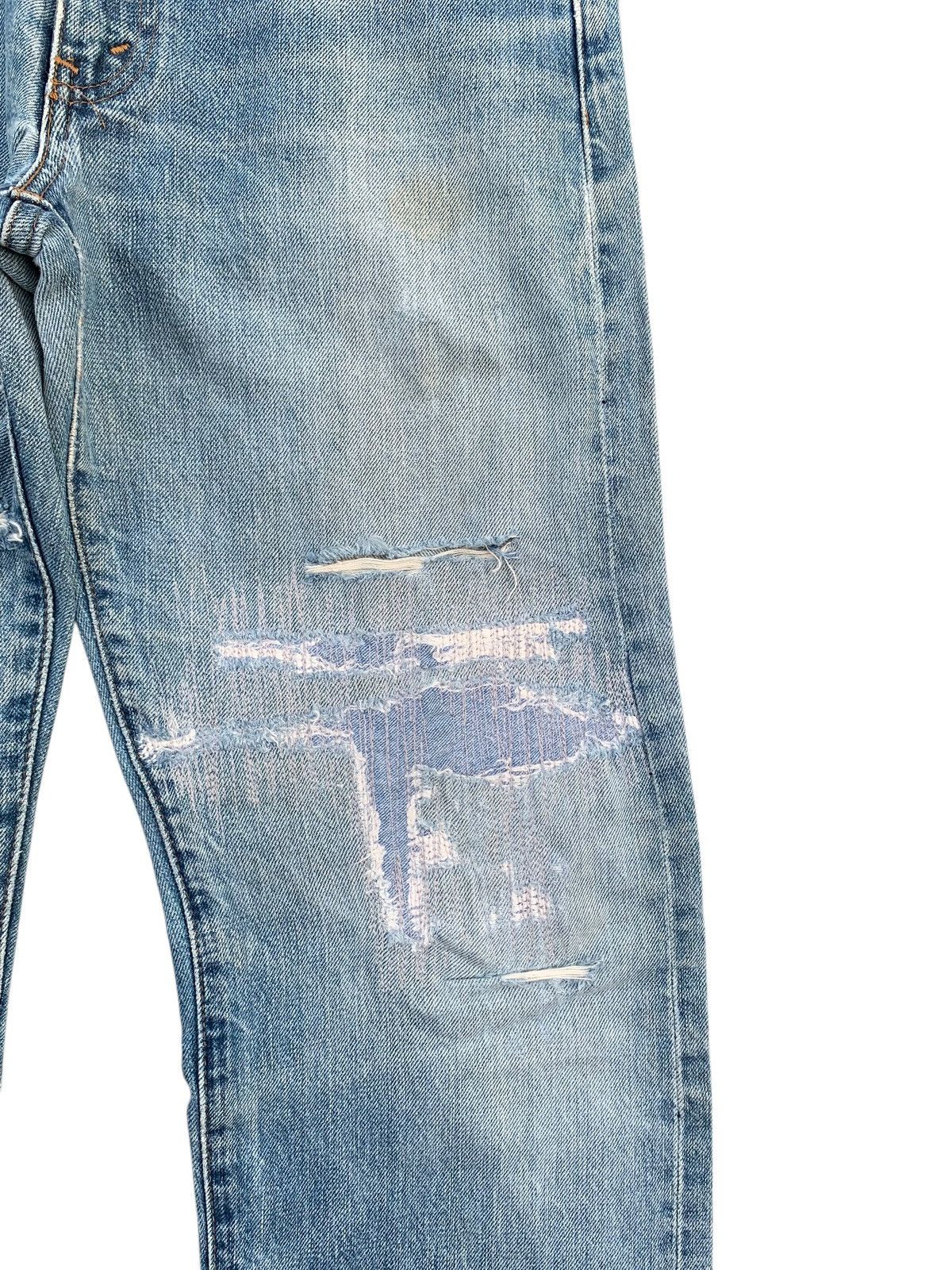 Levi's VINTAGE LEVI'S BIG E 502 TRASHER SELVEDGE DISTRESSED DENIM Size US 31 - 17 Thumbnail