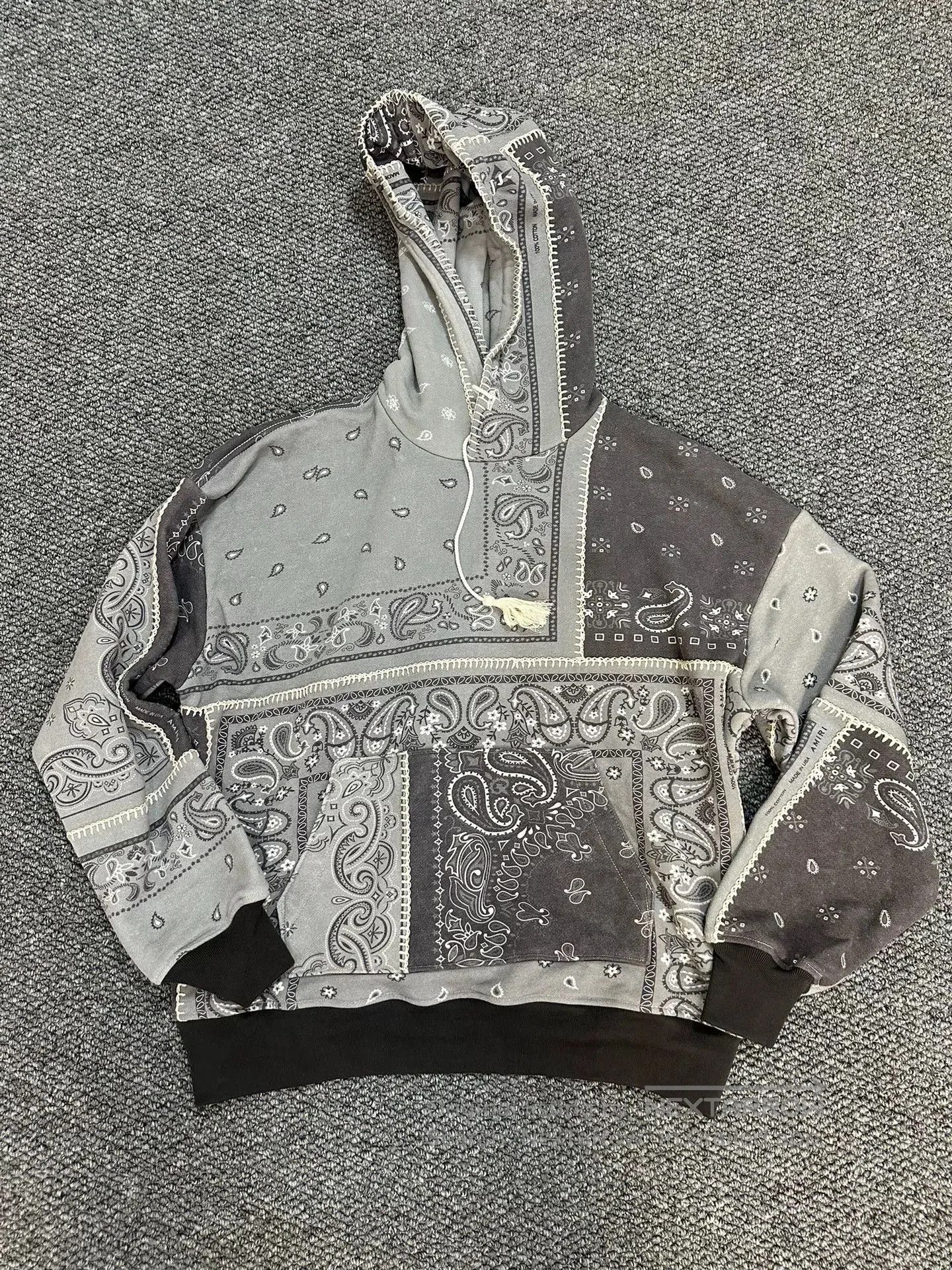 Amiri Amiri Paisley Patchwork Hoodie. Size US S / EU 44-46 / 1 - 1 Thumbnail