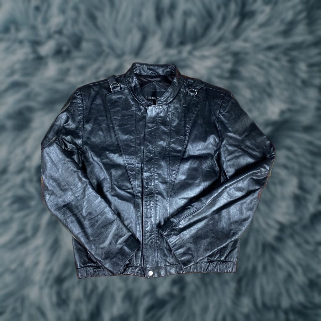 Casablanca VINTAGE Casablanca Leather Bomber Jacket Sz 42 Men Black Size US XS / EU 42 / 0 - 1 Thumbnail