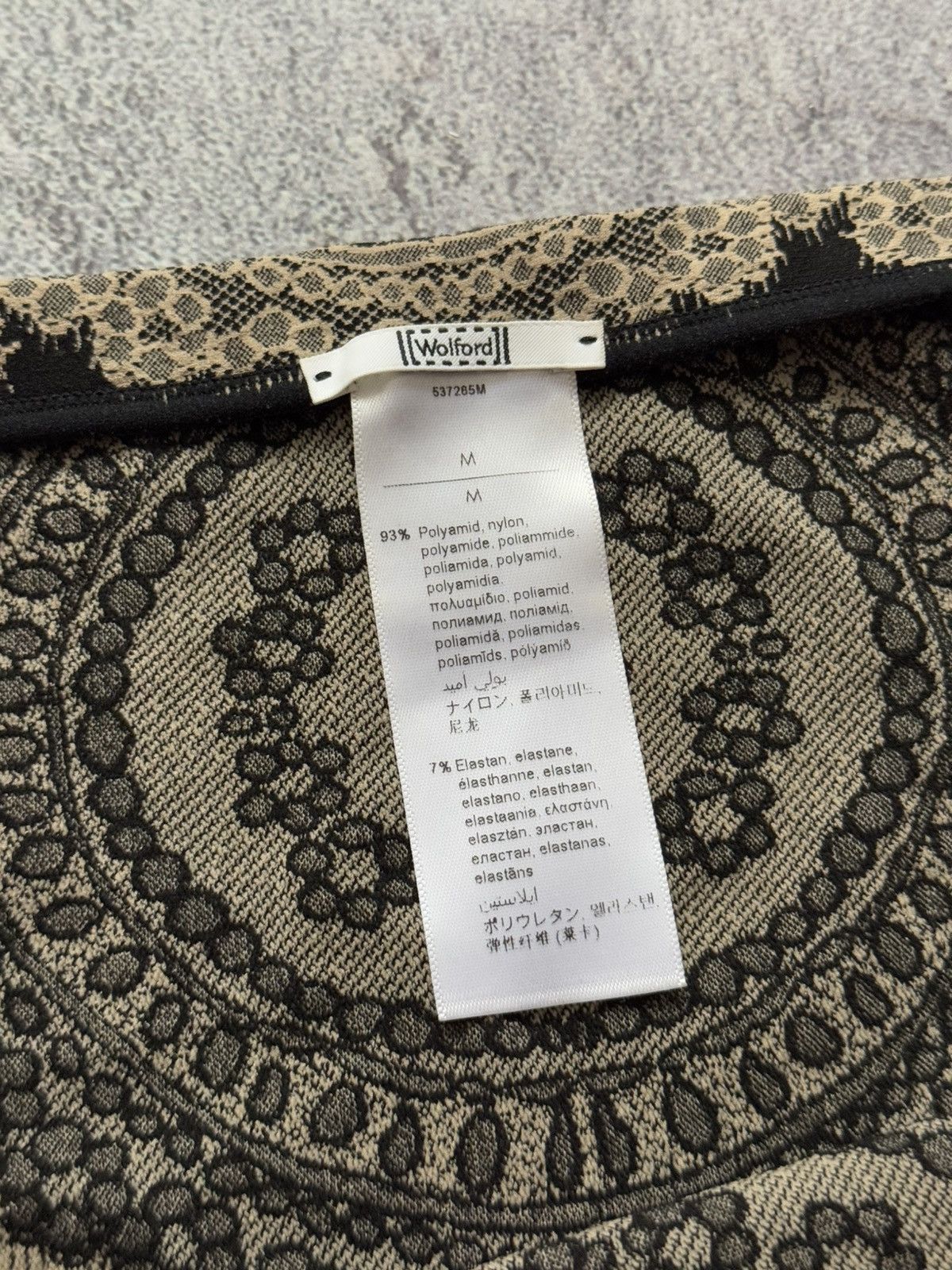 Designer × Wolford Wolford M printed skirt mini Size 26" / US 2 / IT 38 - 4 Thumbnail