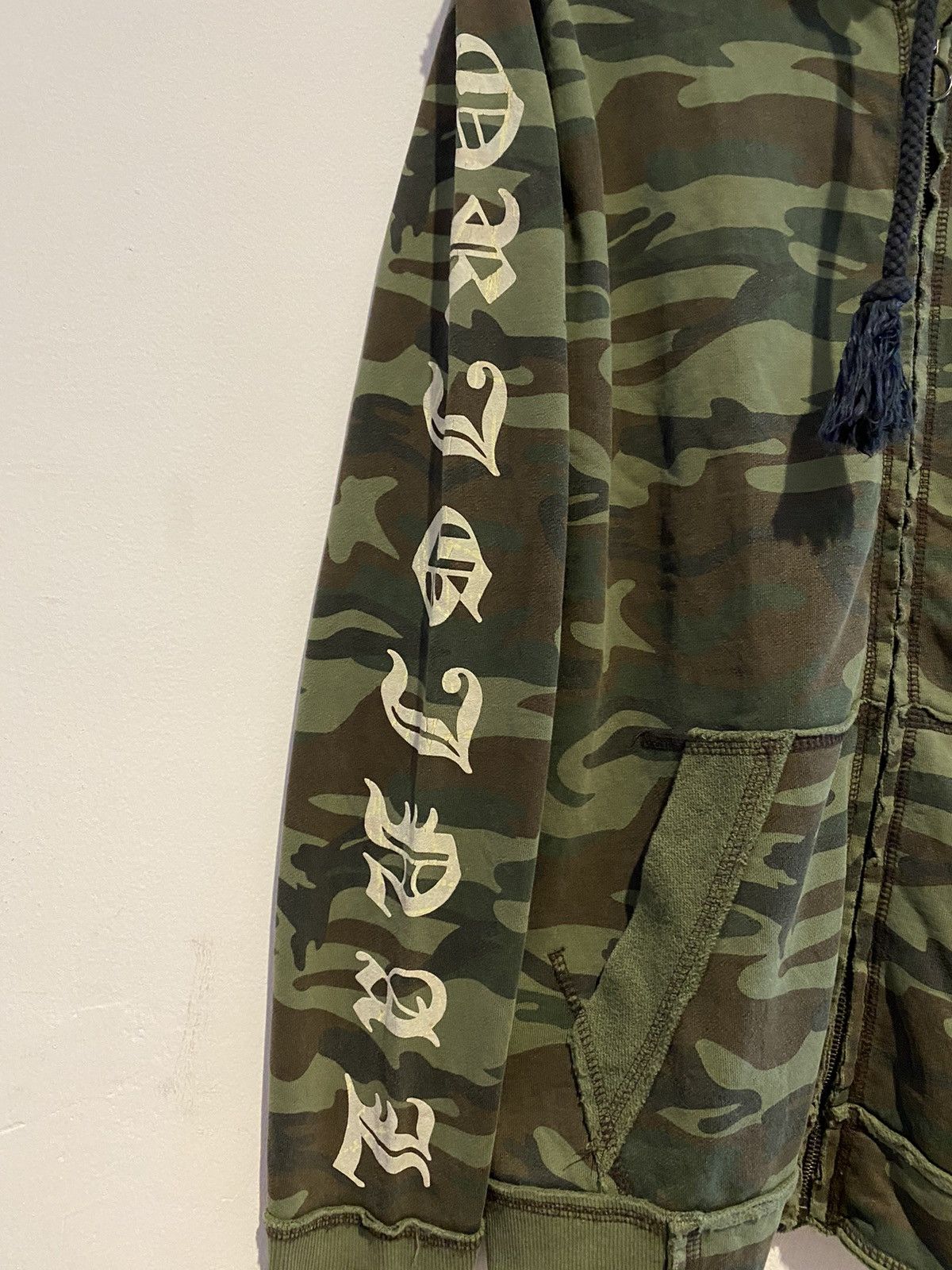 If Six Was Nine Japanese Buckaroo Camo Skull Distressed Zip Hoodie Size US M / EU 48-50 / 2 - 4 Thumbnail