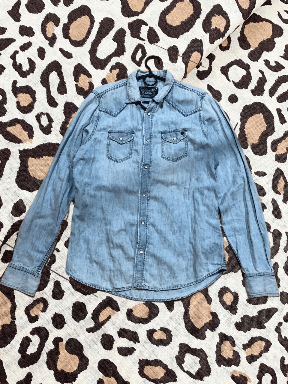 Diesel DIESEL Western Denim Button-Up Shirt Size US L / EU 52-54 / 3 - 1 Thumbnail