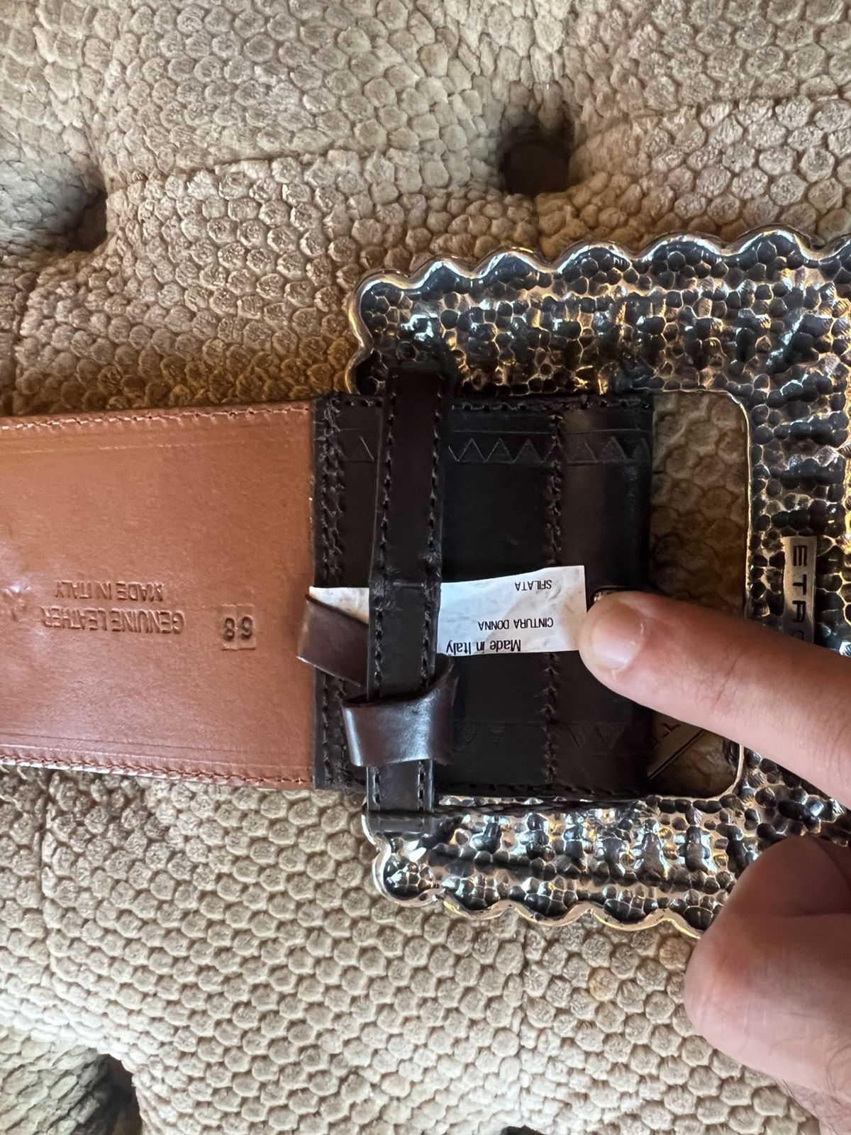 Etro Etro leather belt (catwalk sample) Size ONE SIZE - 7 Thumbnail