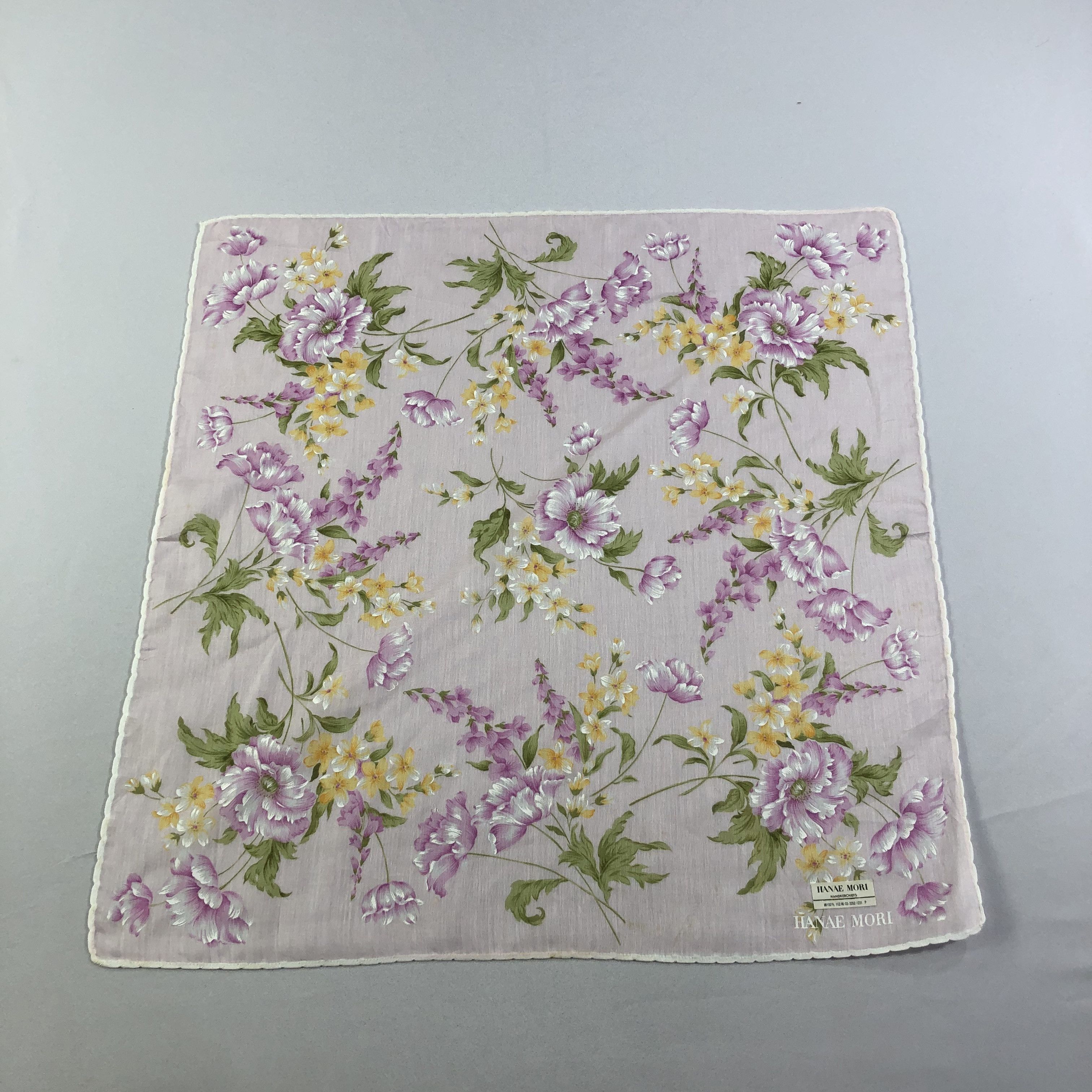 Hanae Mori × Japanese Brand × Vintage Hanae Mori Handkerchief Neckerchief Bandana H2039 Size ONE SIZE - 2 Thumbnail