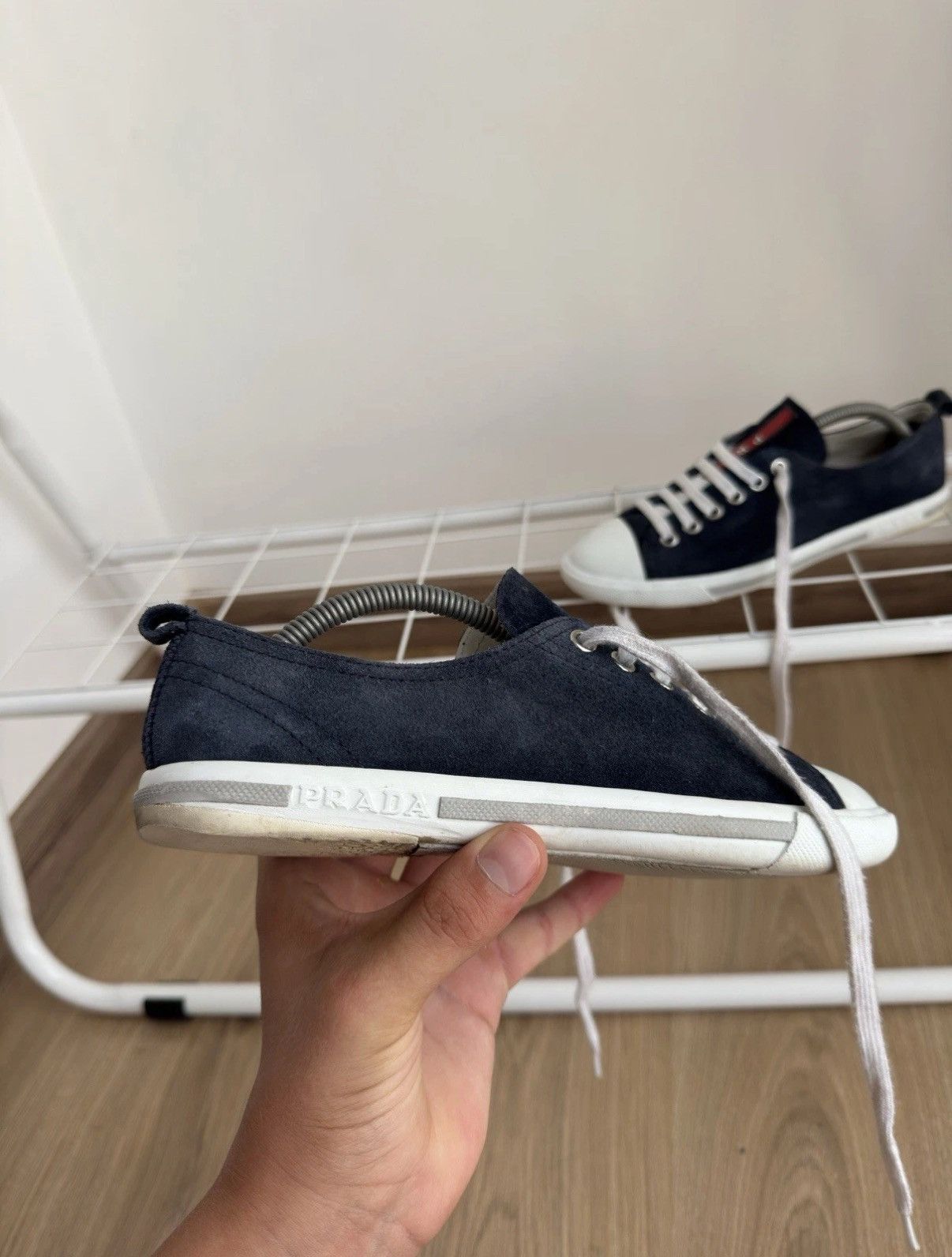 Prada PRADA Vintage Classic Suede Sneakers Shoes Size 35 Woman Size US 5 / IT 35 - 5 Thumbnail