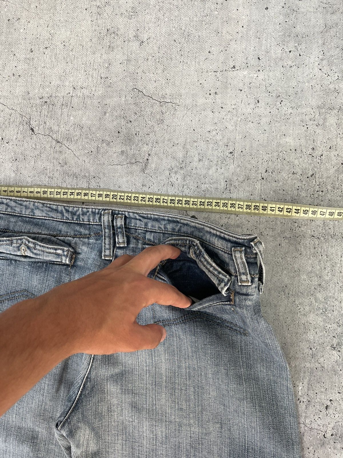 Emporio Armani Vintage Emperio Armani Distressed Denim Jeans Pants Faded Size US 29 - 5 Thumbnail