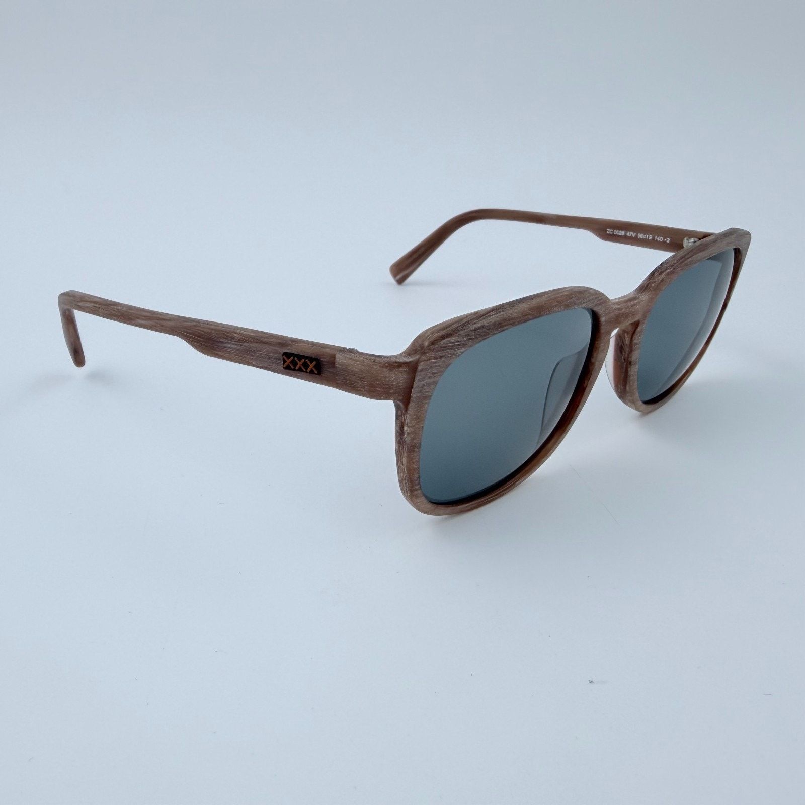 Ermenegildo Zegna NEW Ermenegildo Zegna Couture ZC0028 47V Wood Grain Size ONE SIZE - 4 Thumbnail